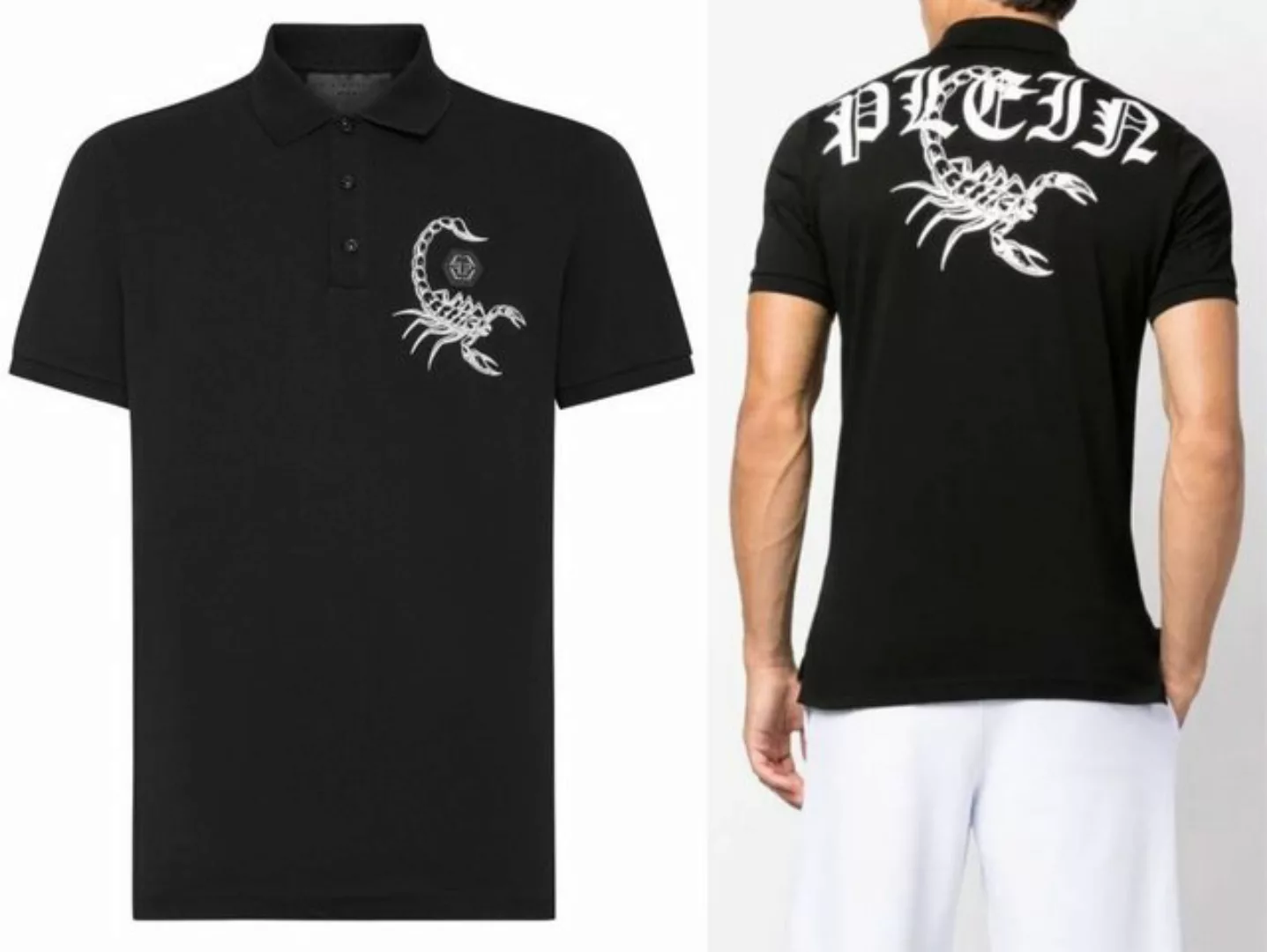 PHILIPP PLEIN Poloshirt PHILIPP PLEIN Scorpion Polo Shirt Polohemd Logo Pat günstig online kaufen