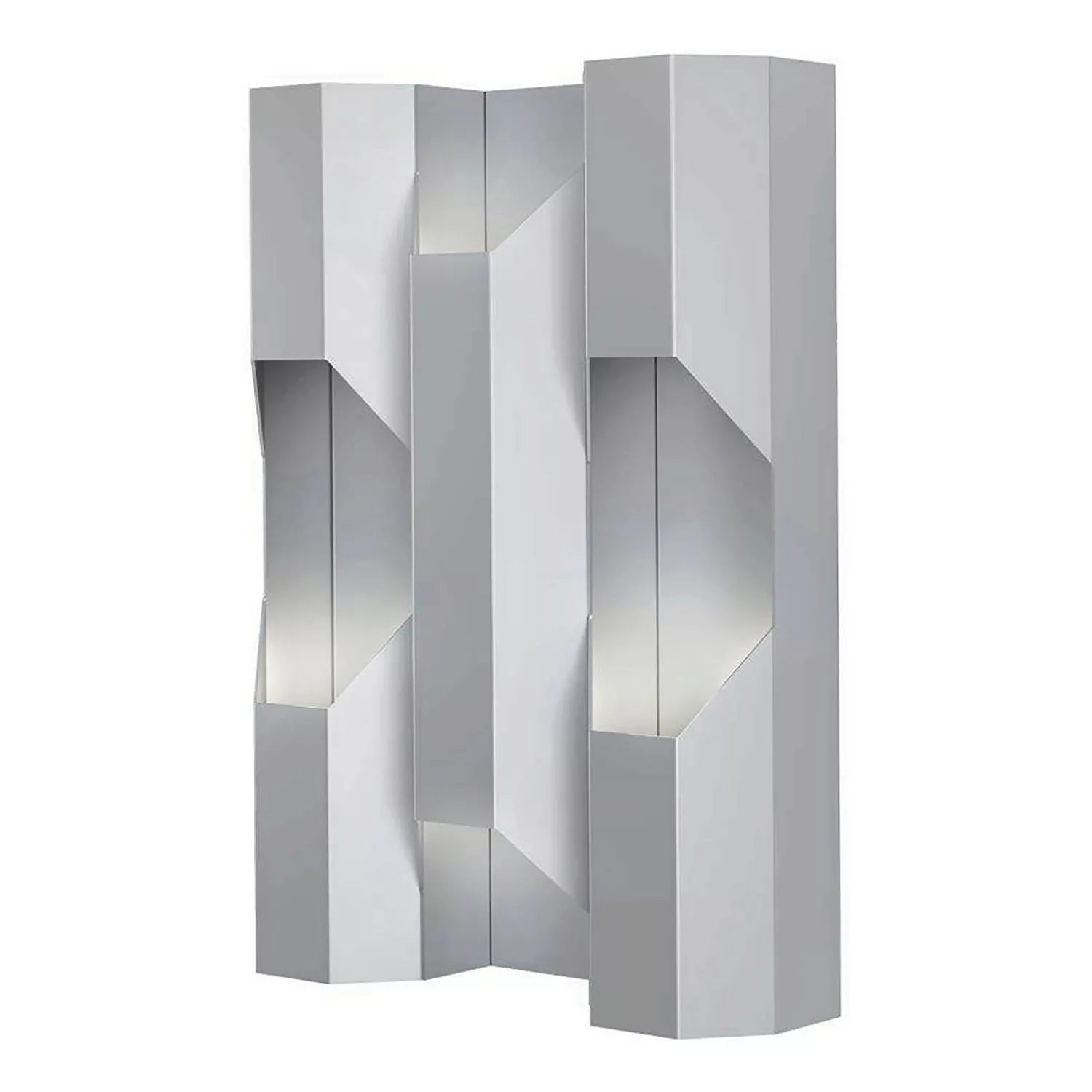 LED Wandleuchte Zinacua in Silber 4x 4,5W GU10 4-flammig günstig online kaufen
