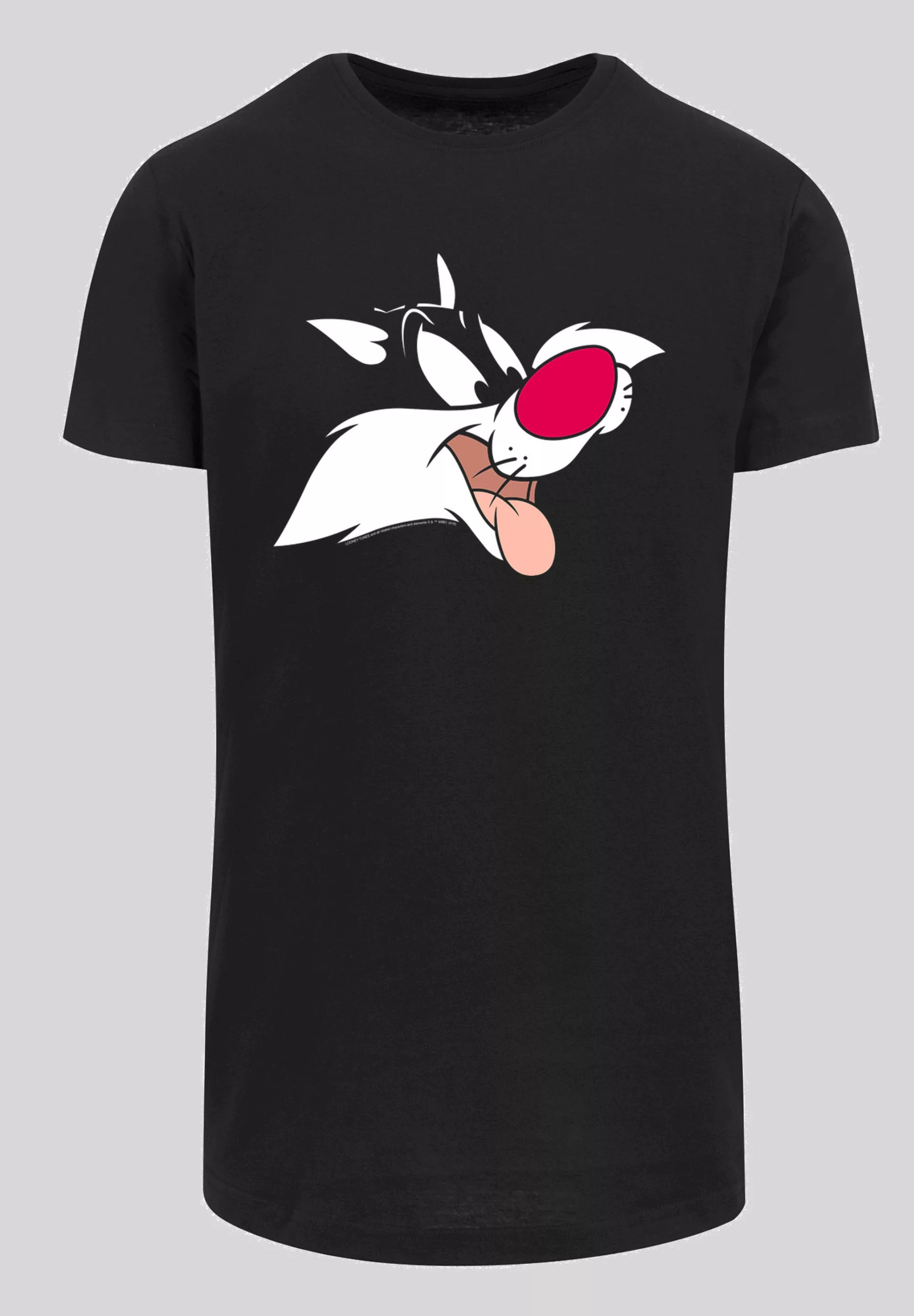 F4NT4STIC Kurzarmshirt "F4NT4STIC Herren Looney Tunes Sylvester with Shaped günstig online kaufen