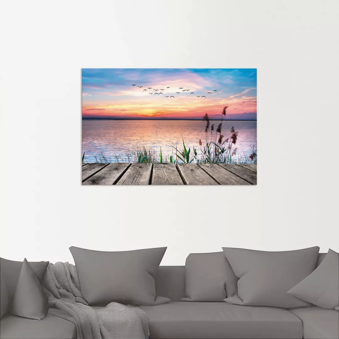 Artland Wandbild "Der See in den Farben der Wolken", Gewässer, (1 St.), als günstig online kaufen
