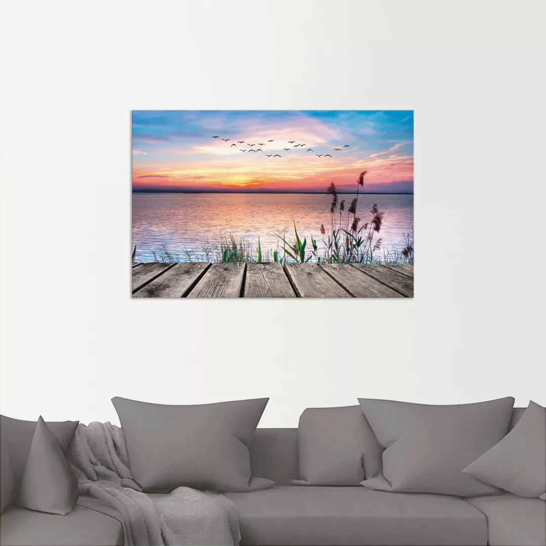 Artland Wandbild »Der See in den Farben der Wolken«, Gewässer, (1 St.), als günstig online kaufen