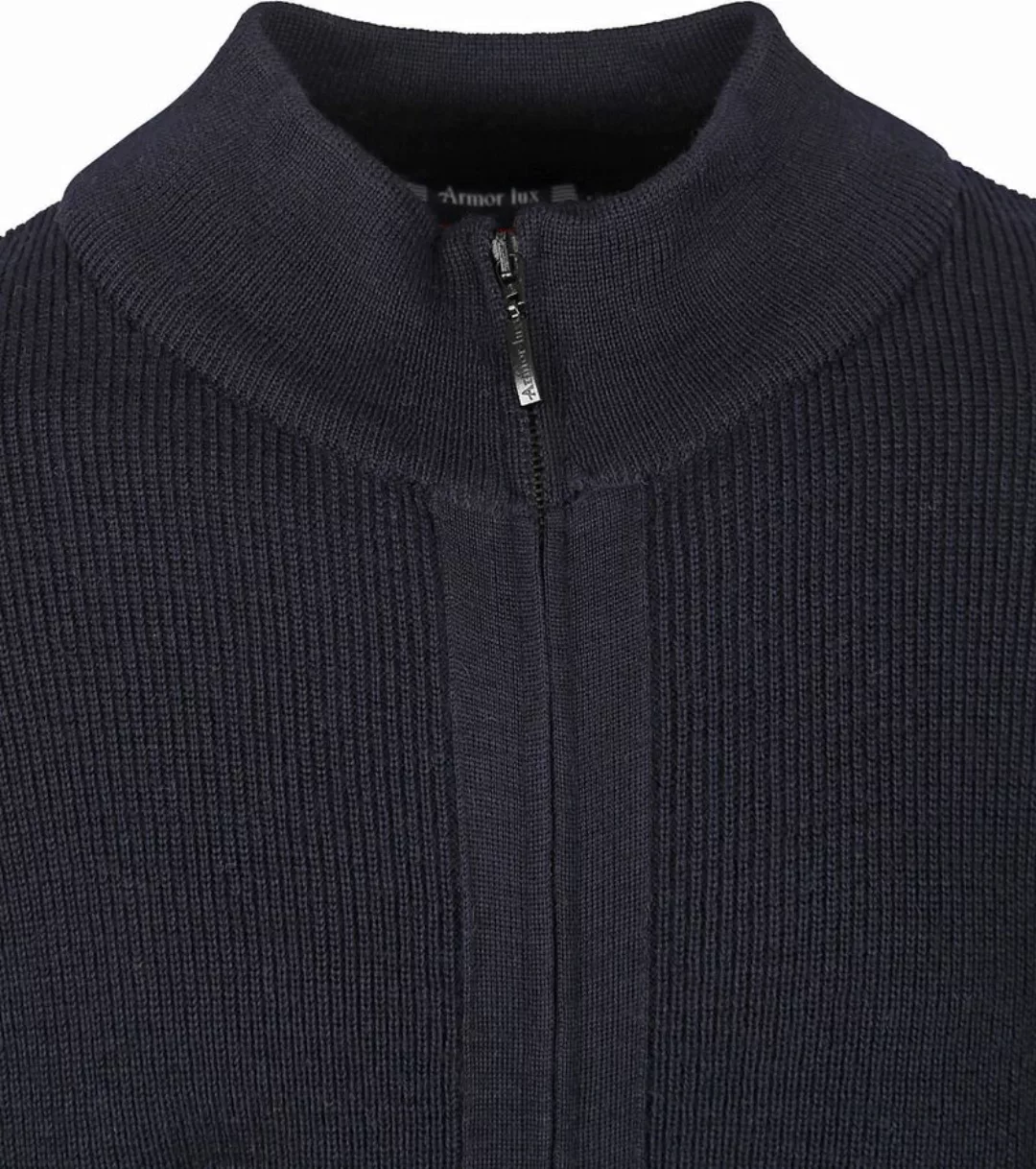 Armor-Lux Kerlouan Strickjacke Wolle Navy - Größe M günstig online kaufen