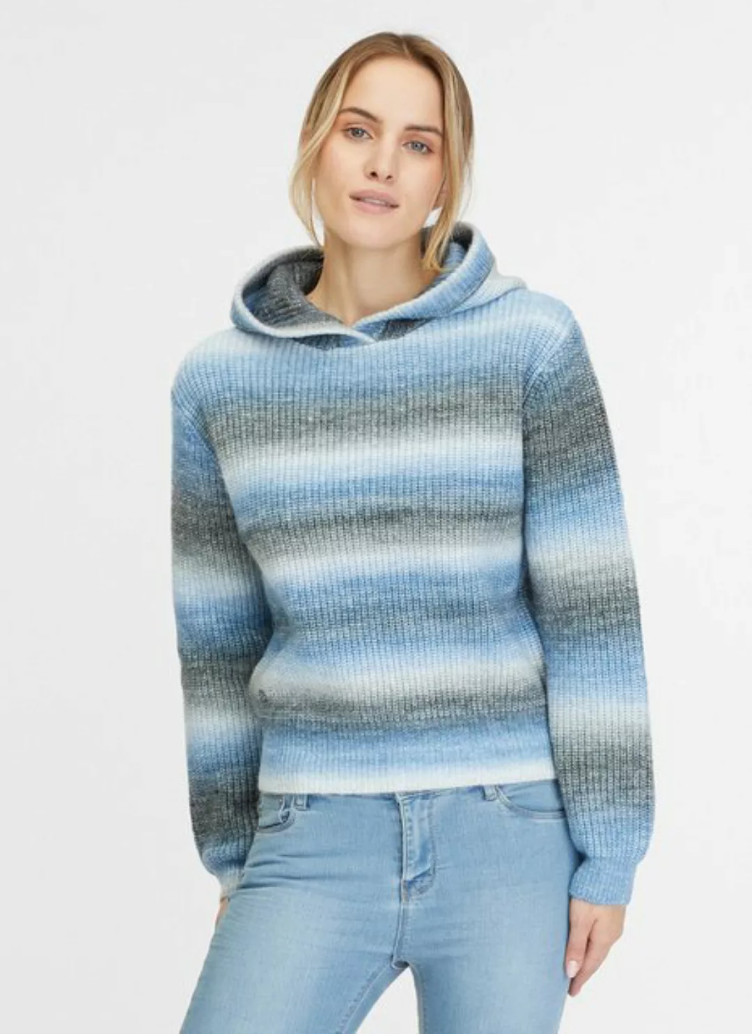 Ragwear Kapuzenpullover OFINA mit Streifen Strickmuster günstig online kaufen