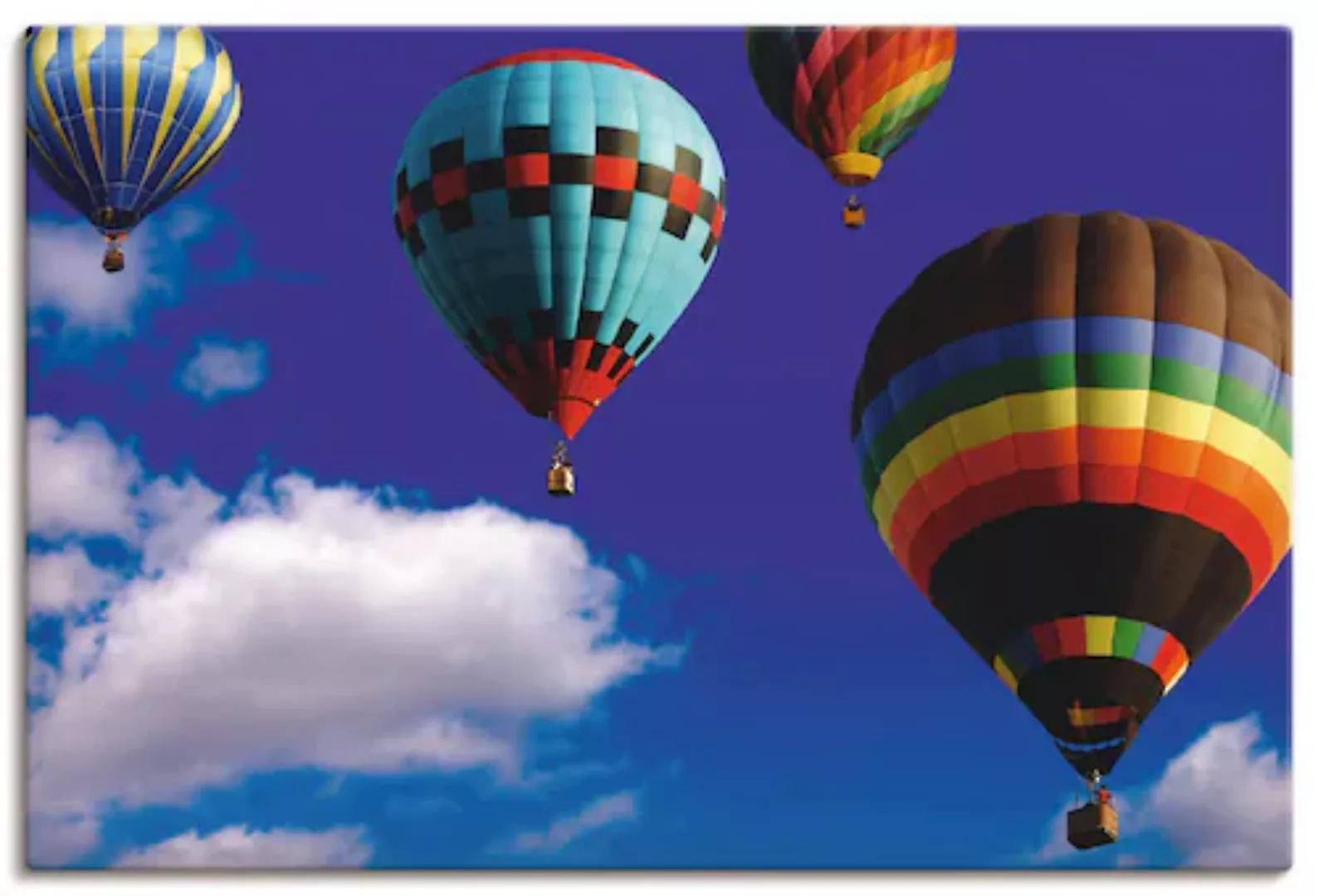 Artland Leinwandbild "Heißluftballons am Himmel", Ballonfahren, (1 St.) günstig online kaufen