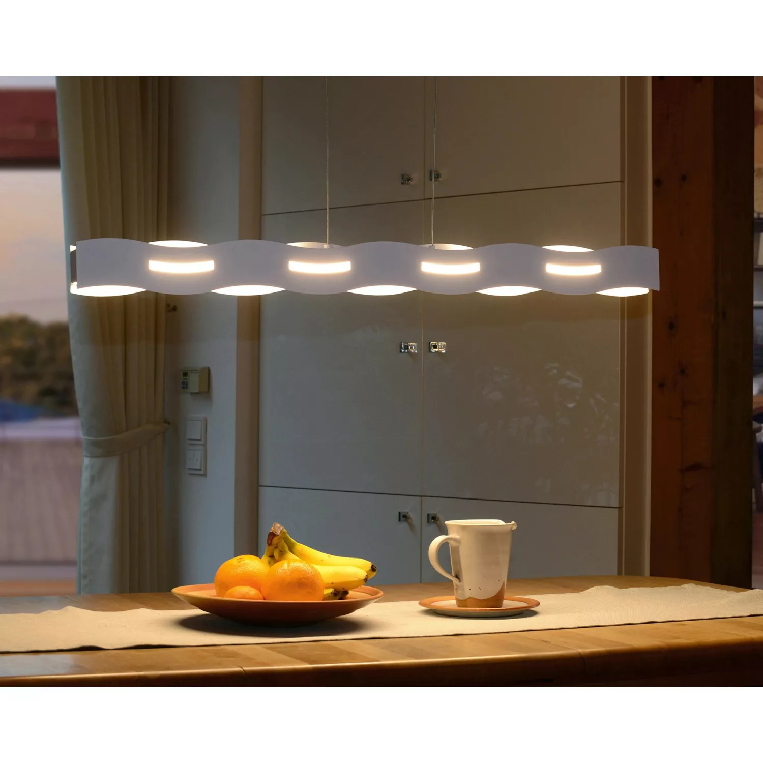 Luce Design LED-Pendelleuchte Wave Weiß günstig online kaufen