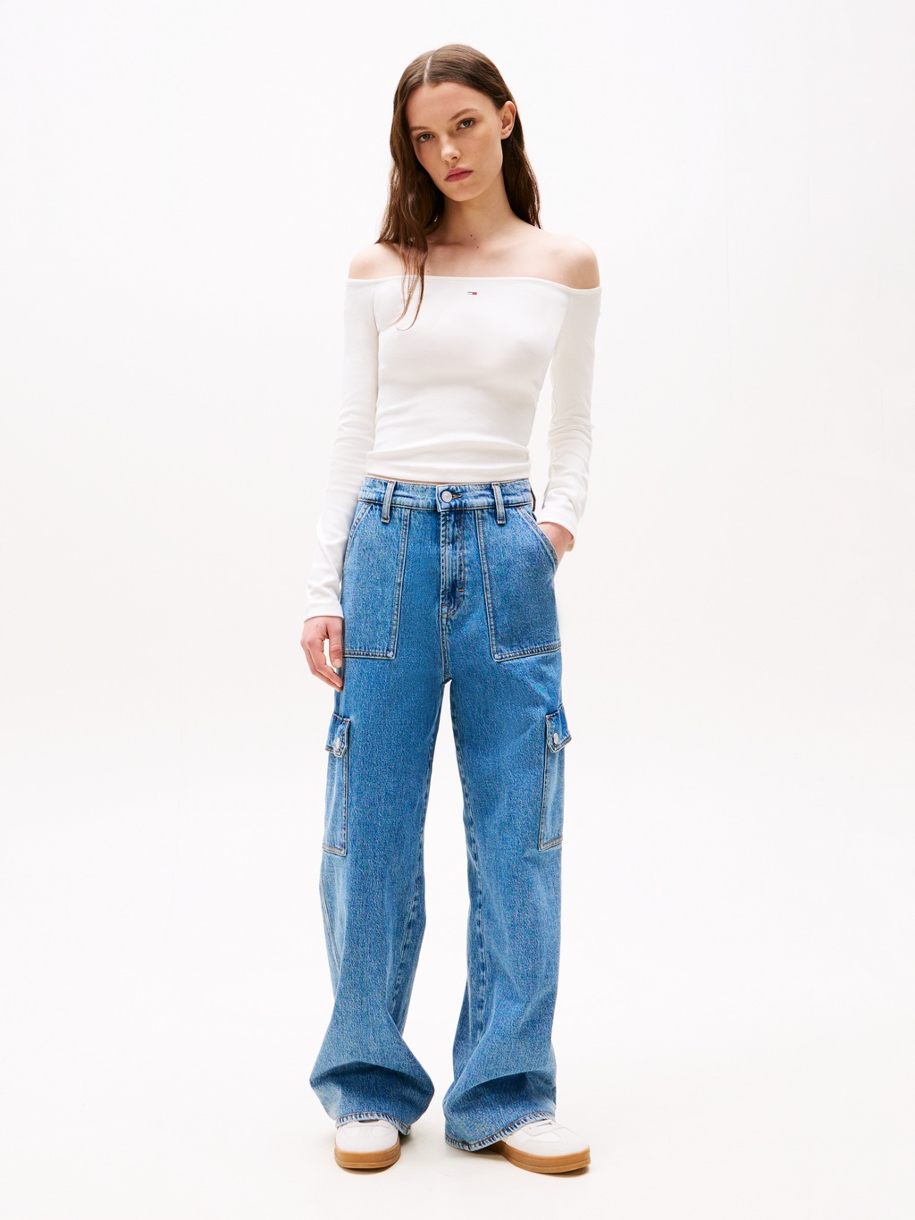 Tommy Jeans Langarmshirt "TJW SLIM ESSENTIAL BOAT NECK LS" günstig online kaufen