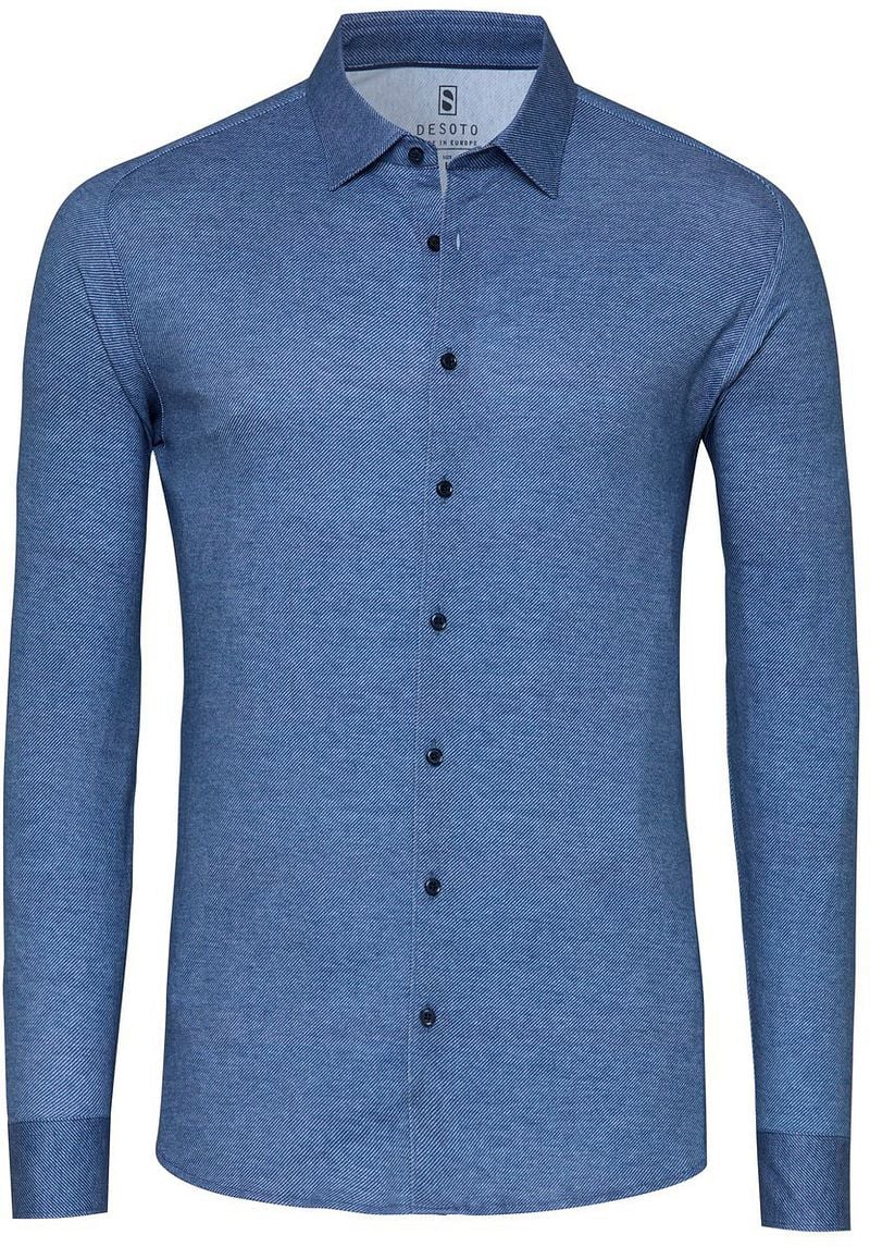 DESOTO Hemd Twill Optics Blau - Größe XXL günstig online kaufen