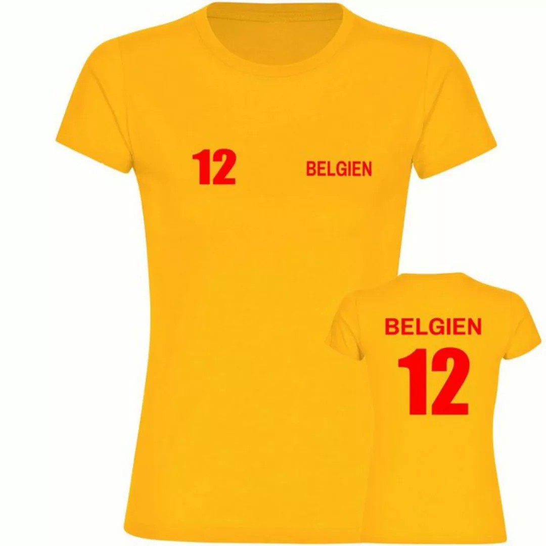 multifanshop T-Shirt Damen Belgien - Trikot 12 - Frauen günstig online kaufen