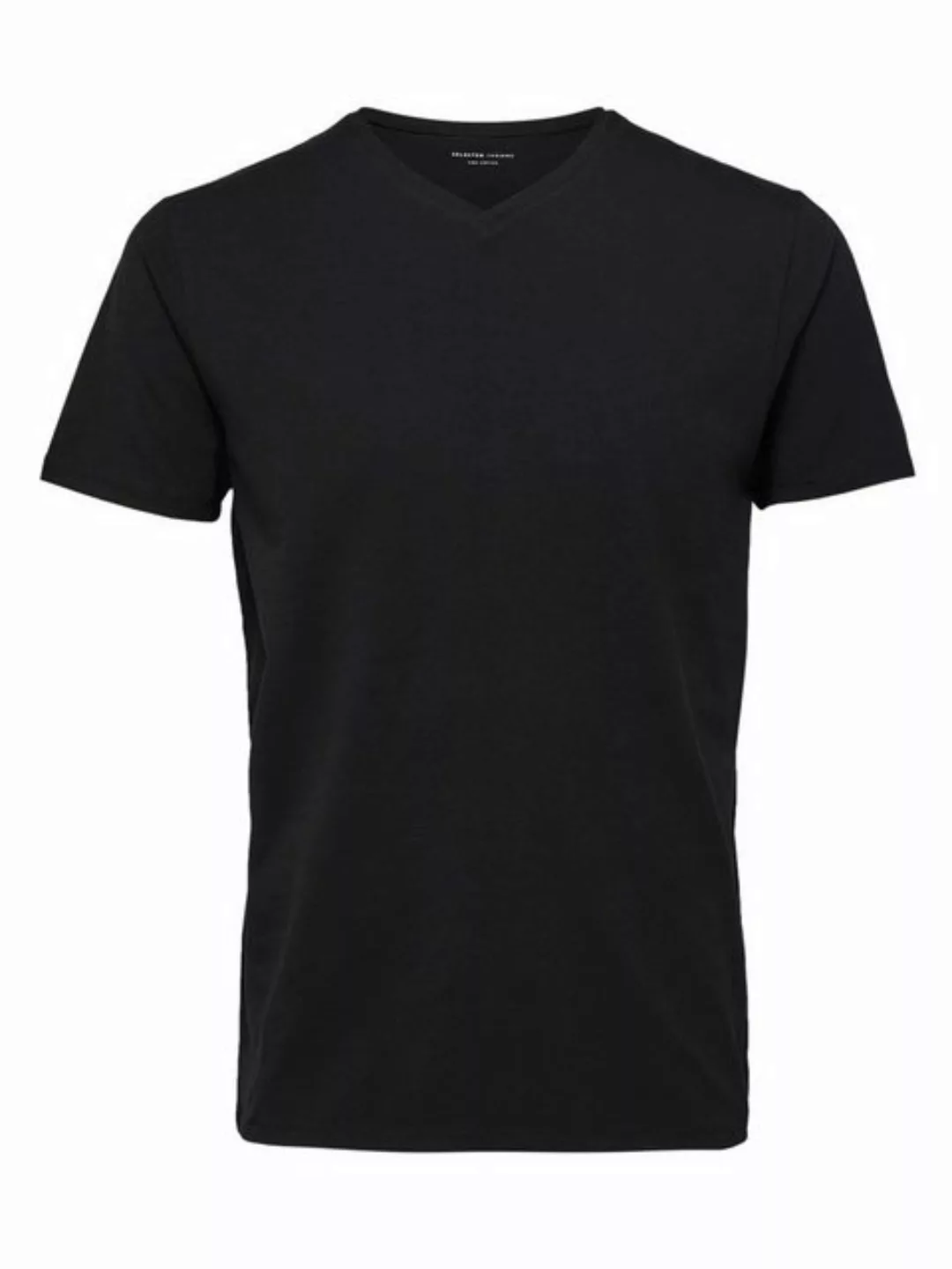 Selected Homme Herren V-Neck Kurzarm T-Shirt SLHNEWPIMA - Regular Fit günstig online kaufen