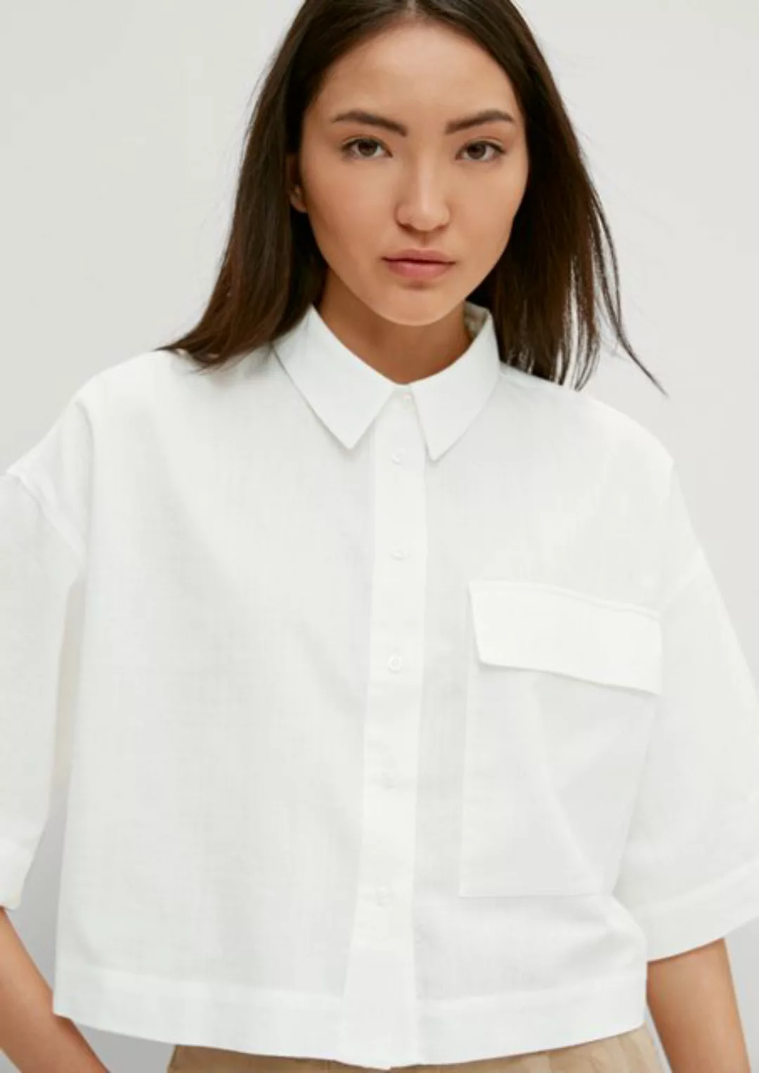 comma casual identity 3/4-Arm-Shirt Bluse in Boxy-Shape Stickerei günstig online kaufen
