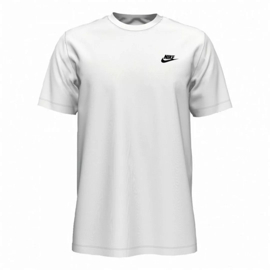 Nike Kurzarmshirt NIKE SPORTS WEAR Club T-Shirt Herren weiß/schwarz günstig online kaufen