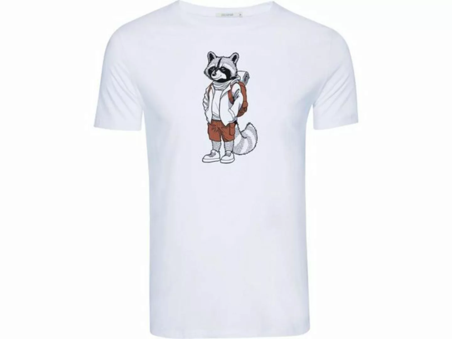 GreenBomb T-Shirt GREENBOMB Bio-Herren-T-Shirt 'Racoon Hike' mit Run günstig online kaufen