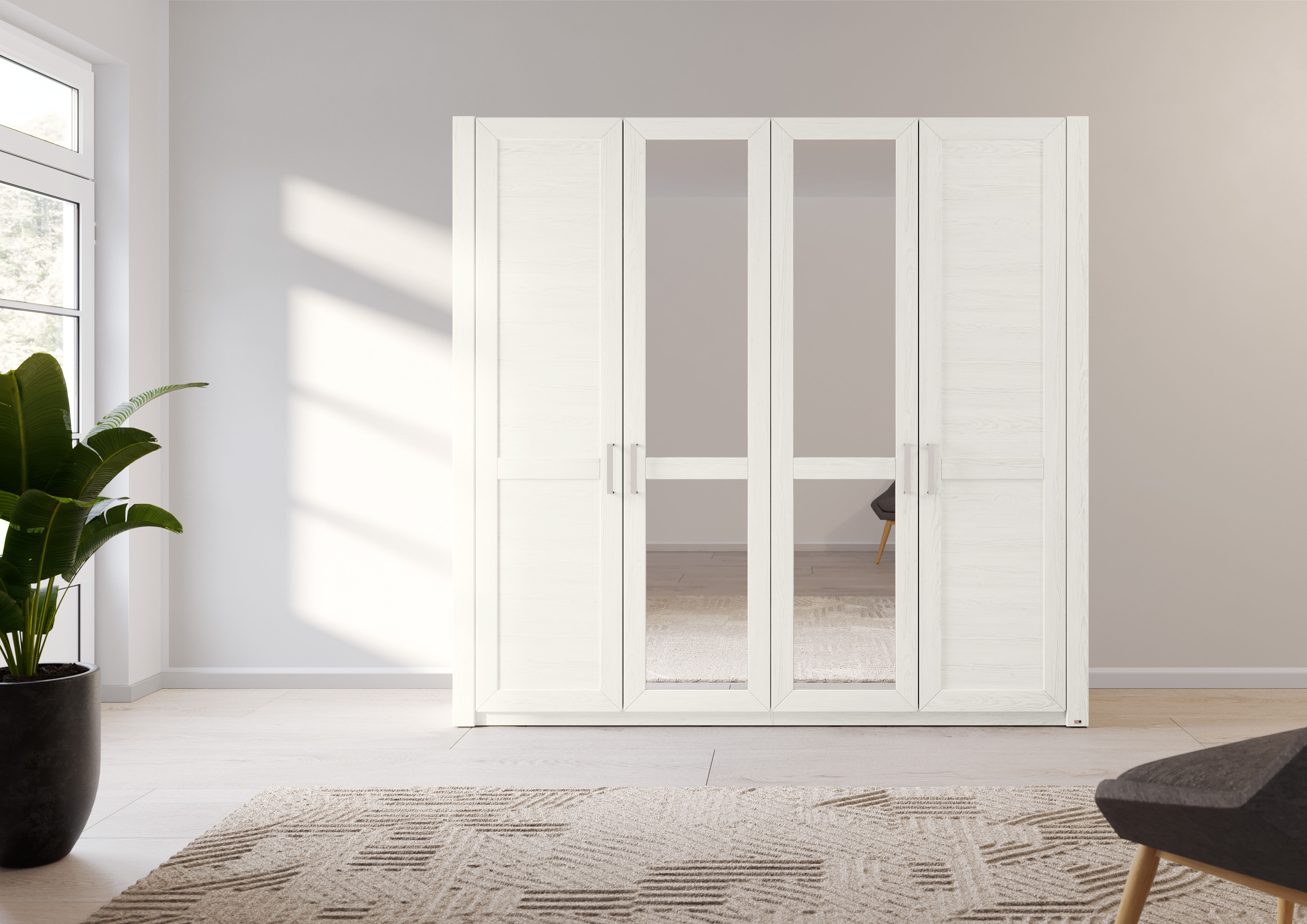 set one by Musterring Kleiderschrank "York Schlafen", (1 St.), mit Holz- un günstig online kaufen