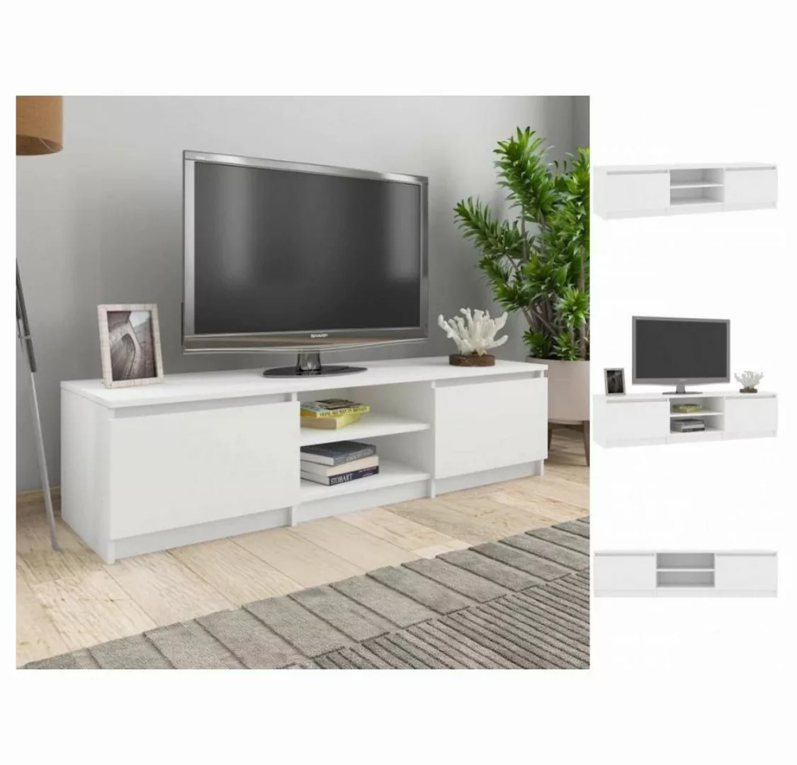vidaXL TV-Schrank TV-Schrank Weiß 1404035,5 cm Spanplatte Lowboard günstig online kaufen