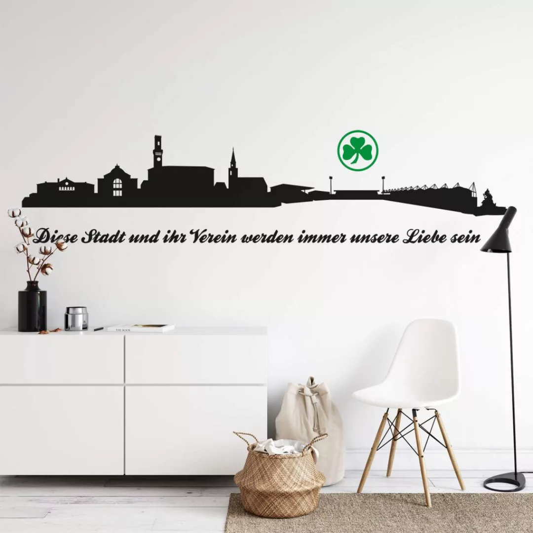 Wall-Art Wandtattoo »SpVgg Greuther Fürth Kleeblatt«, (1 St.), selbstkleben günstig online kaufen