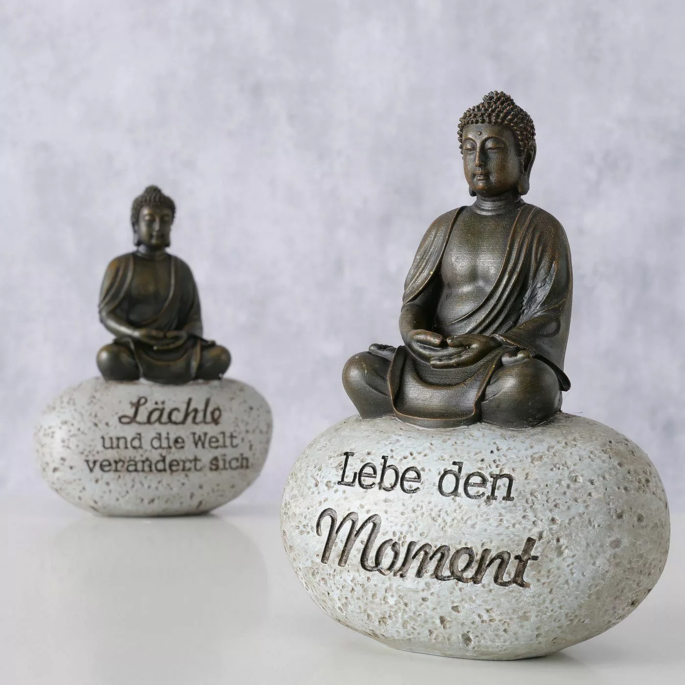 BOLTZE Buddhafigur Dekoaufsteller Set Zen-Buddha mit günstig online kaufen