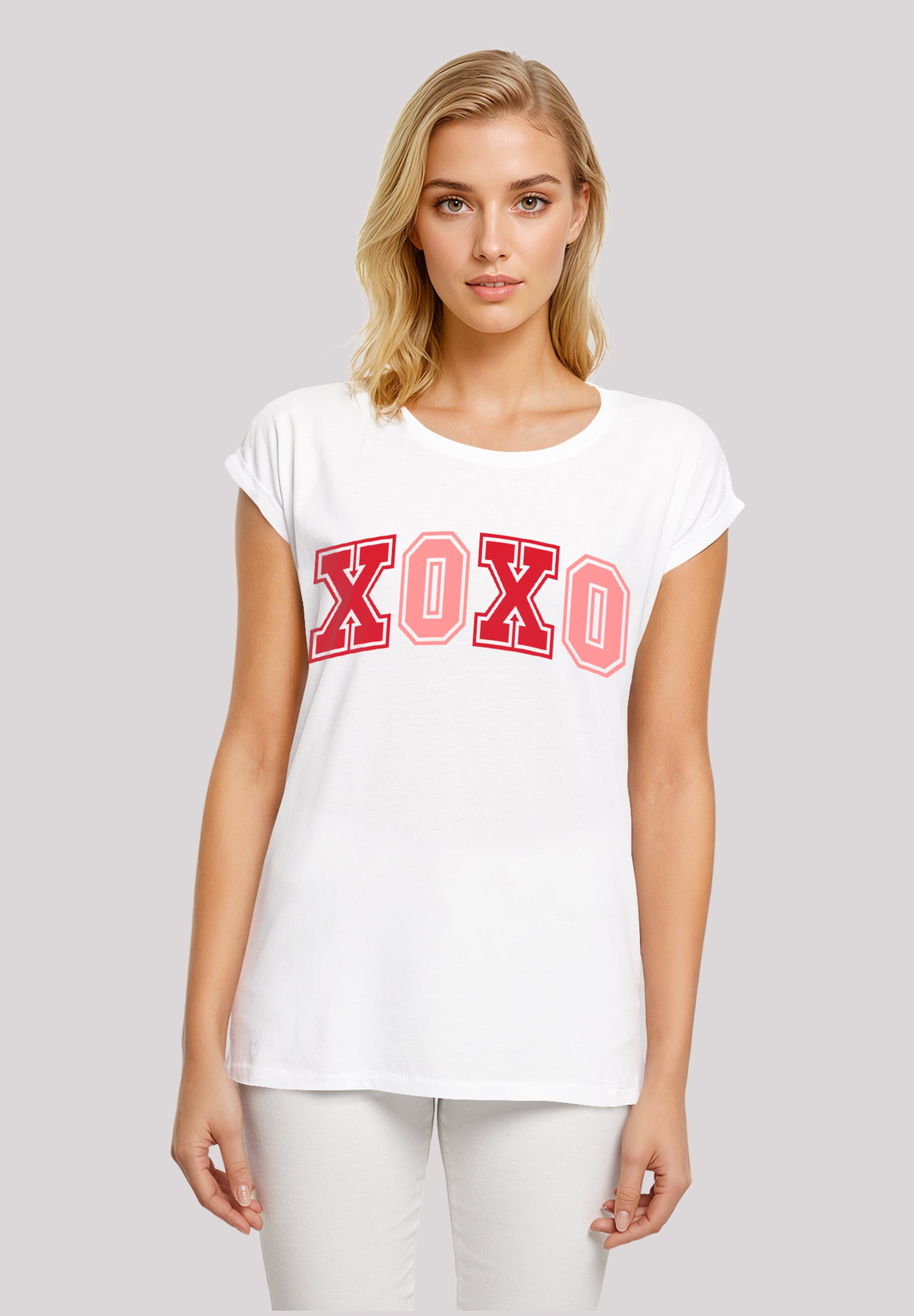 F4NT4STIC T-Shirt "xoxo Varsity College Valentinstag", Premium Qualität günstig online kaufen