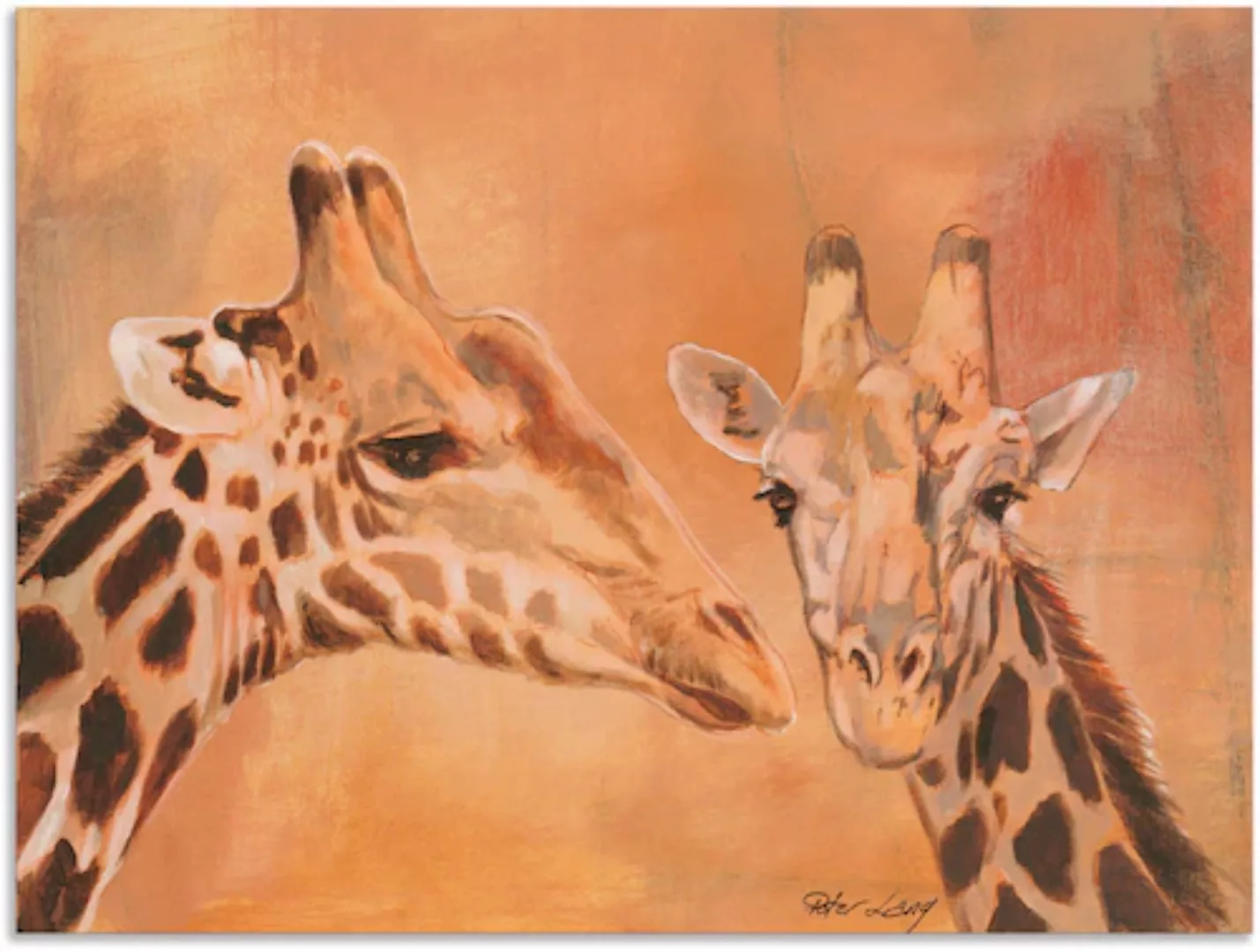 Artland Wandbild "Giraffen", Wildtiere, (1 St.), als Alubild, Outdoorbild, günstig online kaufen