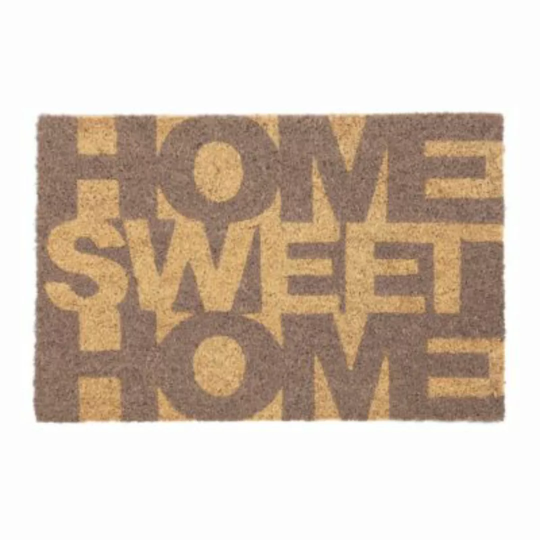 relaxdays Fußmatte Kokos Home Sweet Home braun günstig online kaufen
