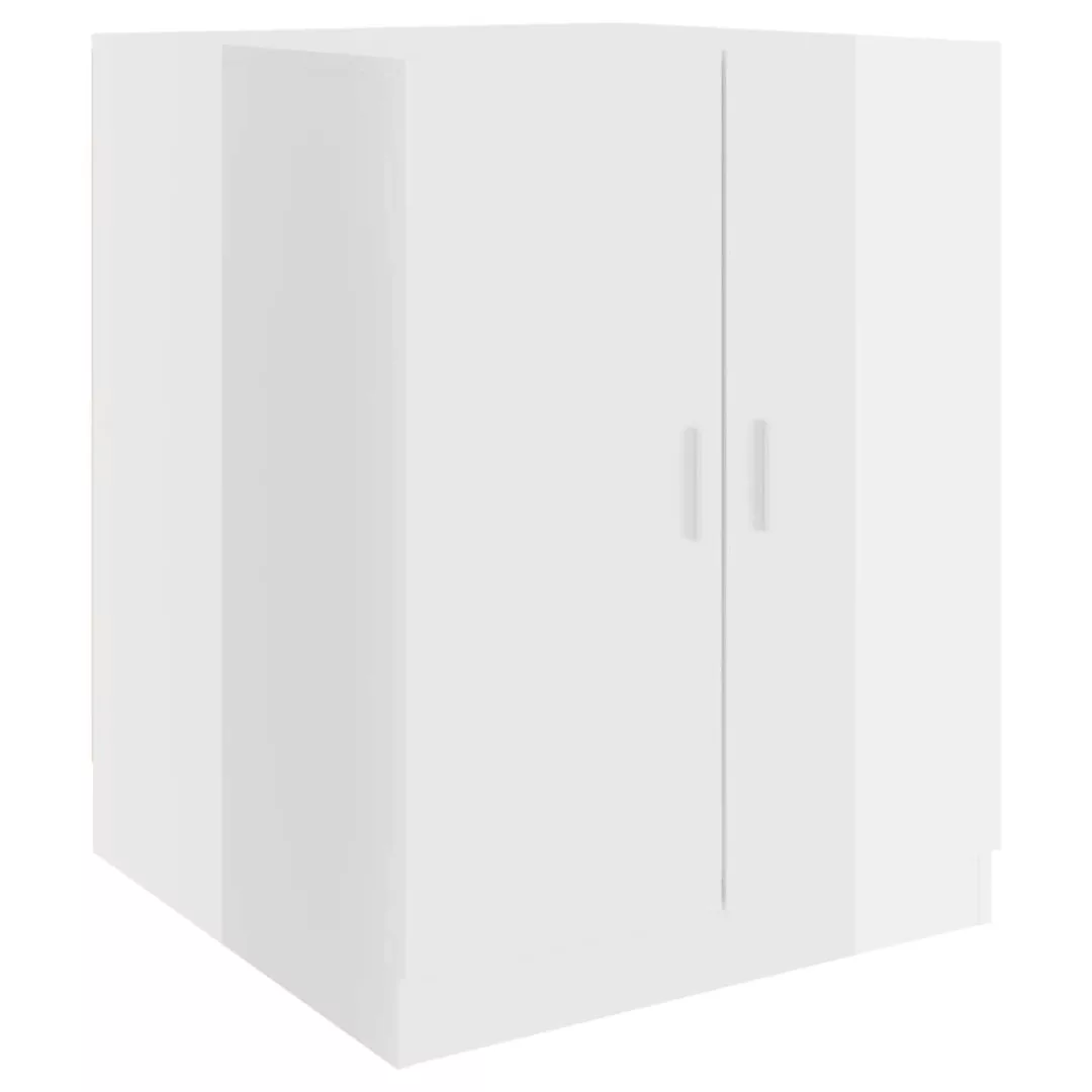 Waschmaschinenschrank Hochglanz-weiß 71x71,5x91,5 Cm günstig online kaufen