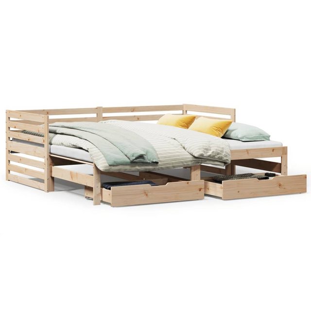 vidaXL Bett Tagesbett mit Schubladen 90x200 cm Massivholz Kiefer günstig online kaufen