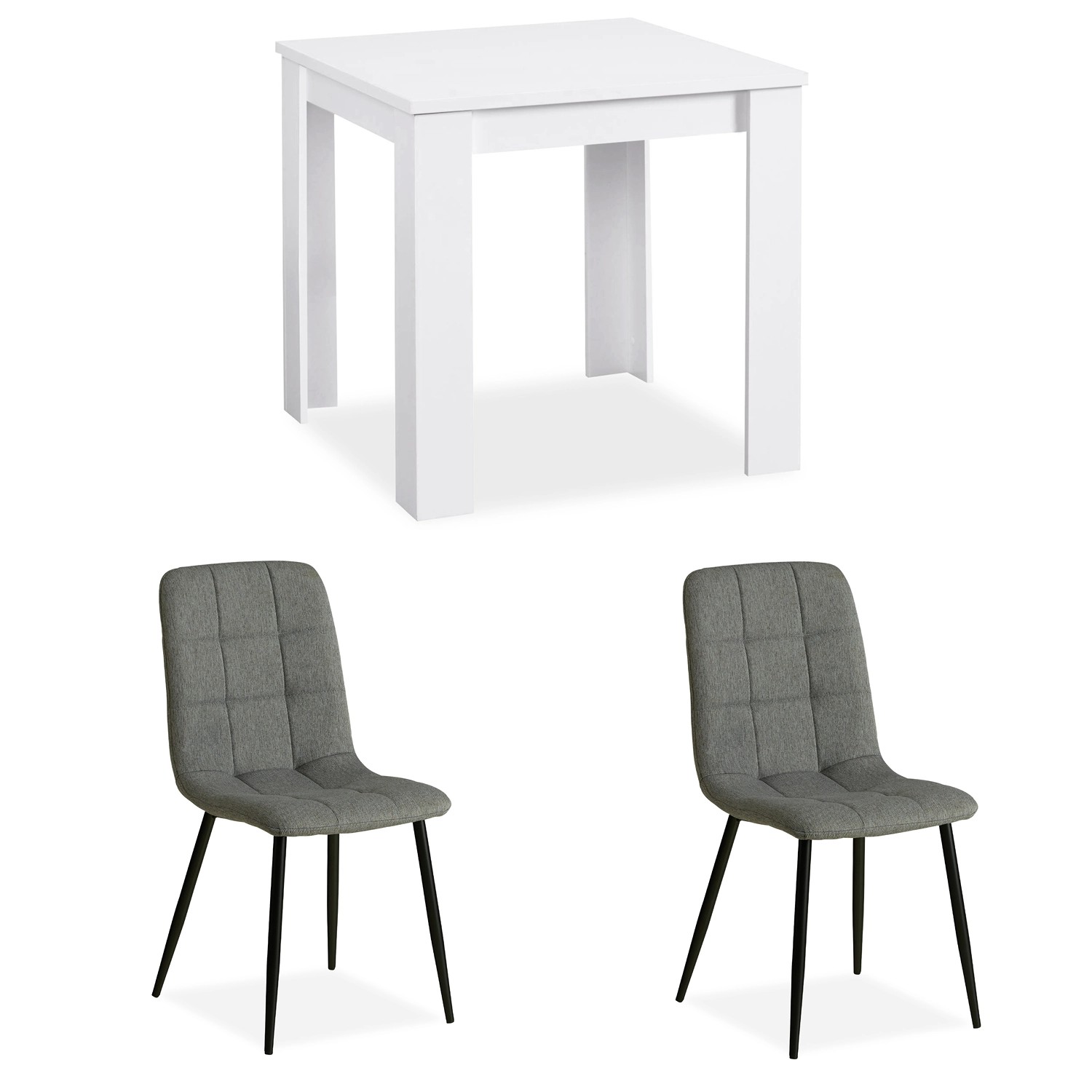 Homestyle4u Essgruppe mit 2 Polsterstühlen 2371 günstig online kaufen
