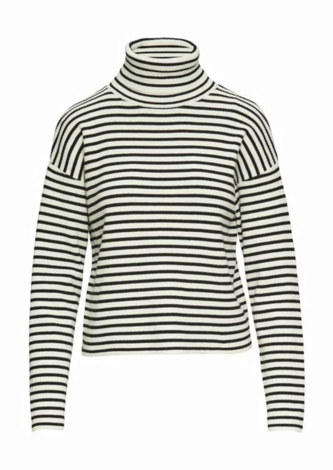 s.Oliver Rollkragenpullover Rippstrick, im Streifen-Design günstig online kaufen