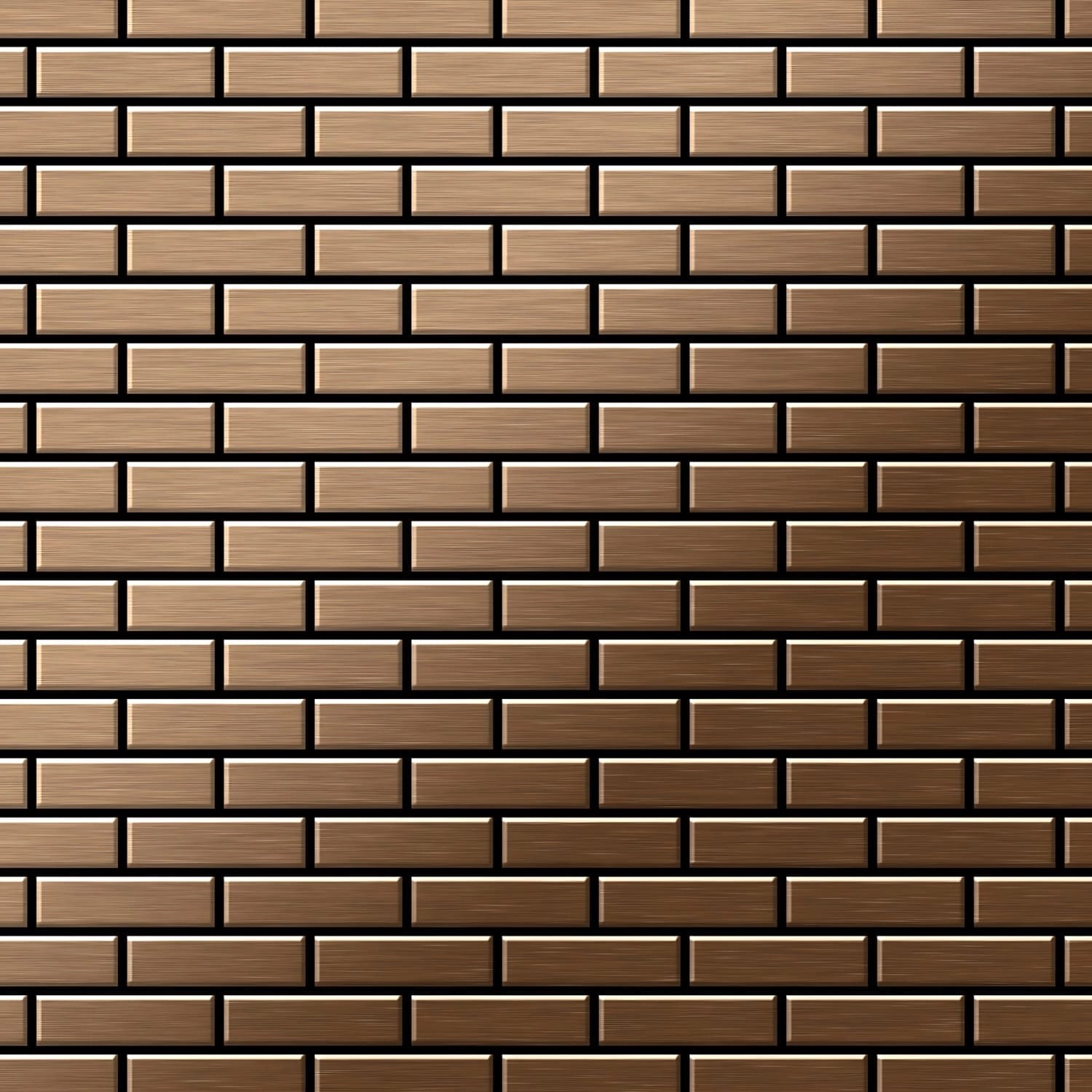ALLOY Mosaik Fliese Massiv Metall Titan Gebürstet Kupfer 1,6mm Stark Pk-ti- günstig online kaufen