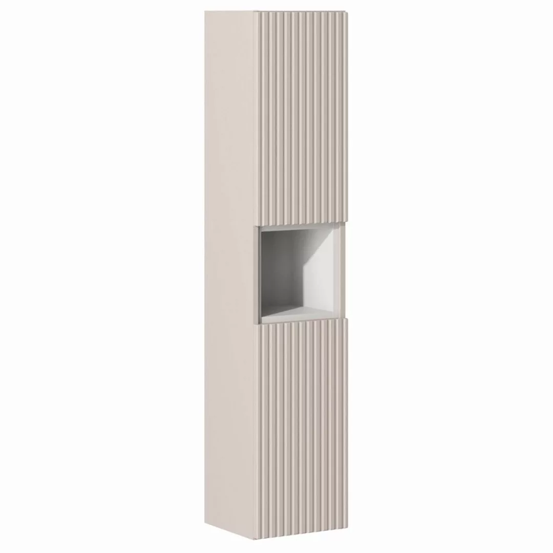 Lomadox Hochschrank NEWPORT-56-CASHMERE Badschrank in kaschmir günstig online kaufen