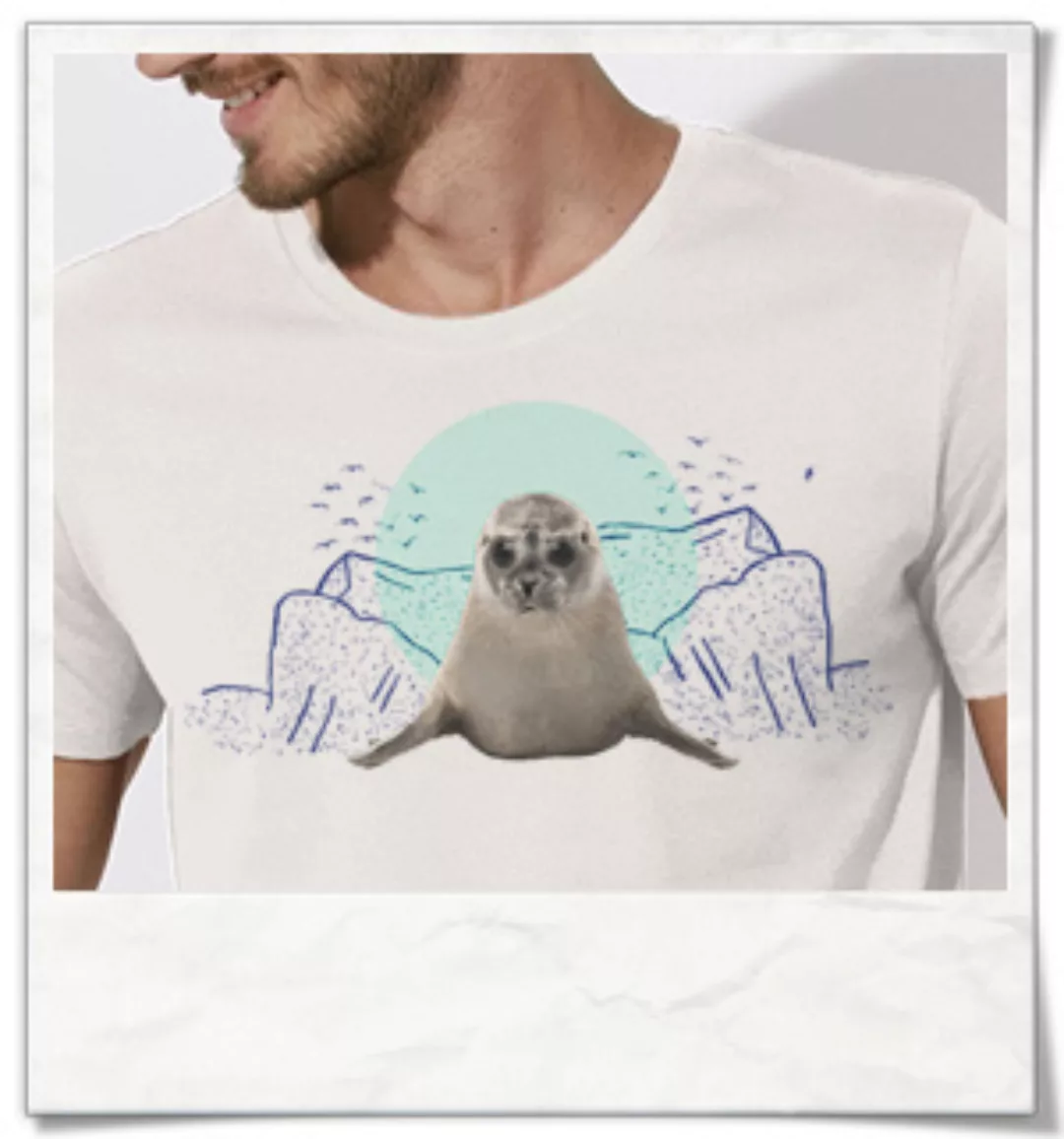 Seehund T-shirt Für Männer In Weiß günstig online kaufen