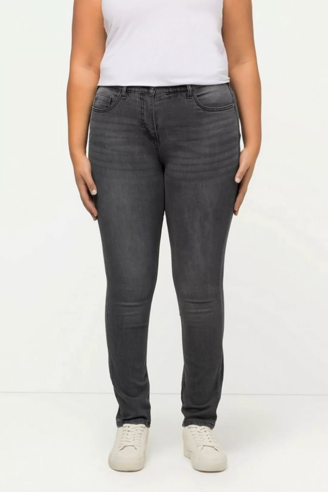 Ulla Popken Stretch-Hose Skinnyjeans Sarah schmale 5-Pocket-Form High Waist günstig online kaufen