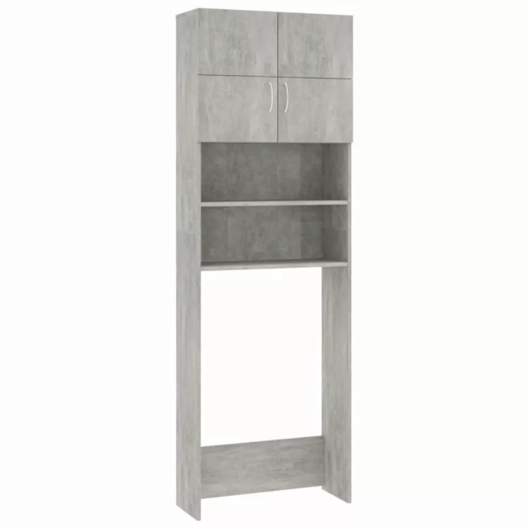 Waschmaschinenschrank Betongrau 64×25,5×190 Cm Spanplatte günstig online kaufen