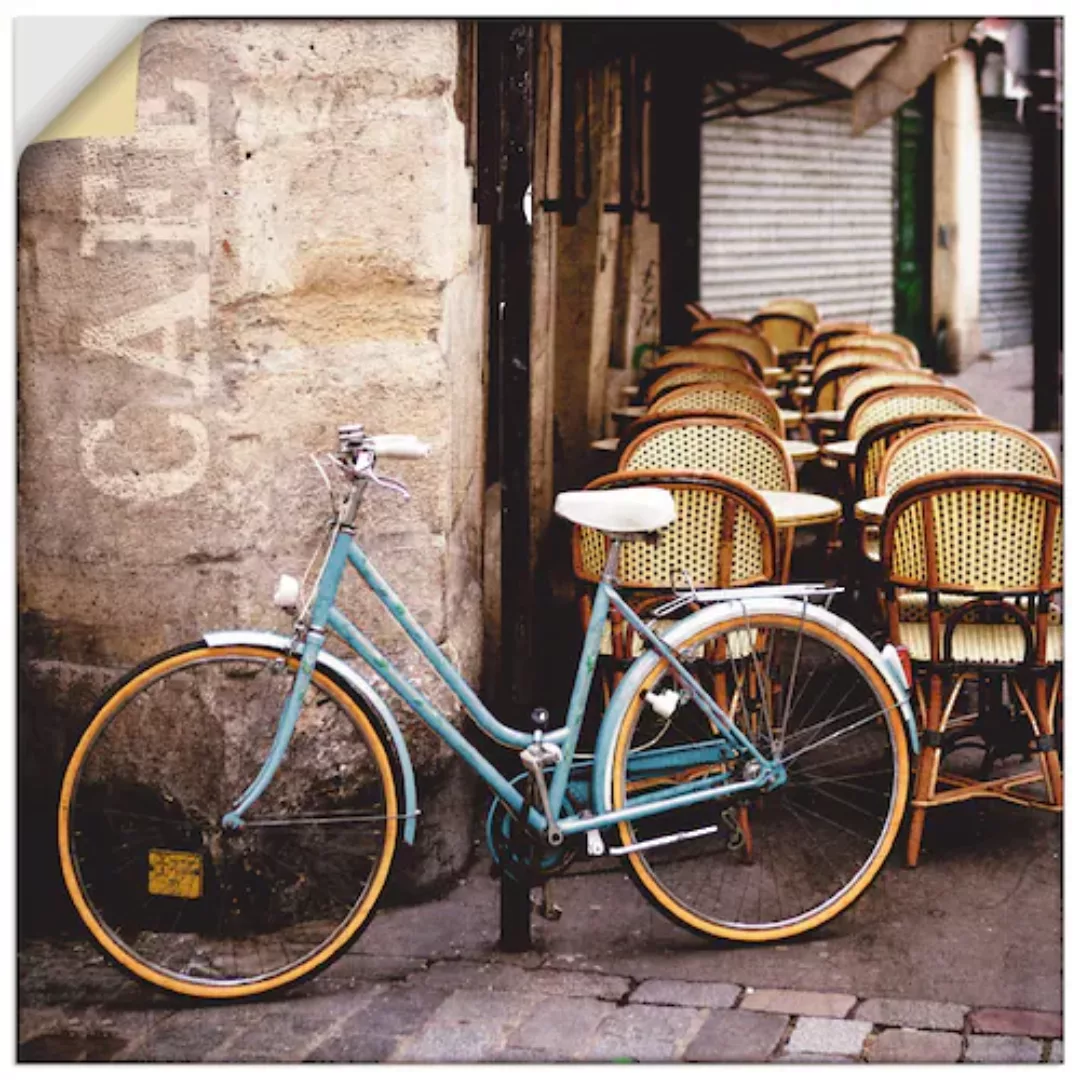 Artland Wandfolie »Fahrrad am Café«, Fahrräder, (1 St.), selbstklebend günstig online kaufen