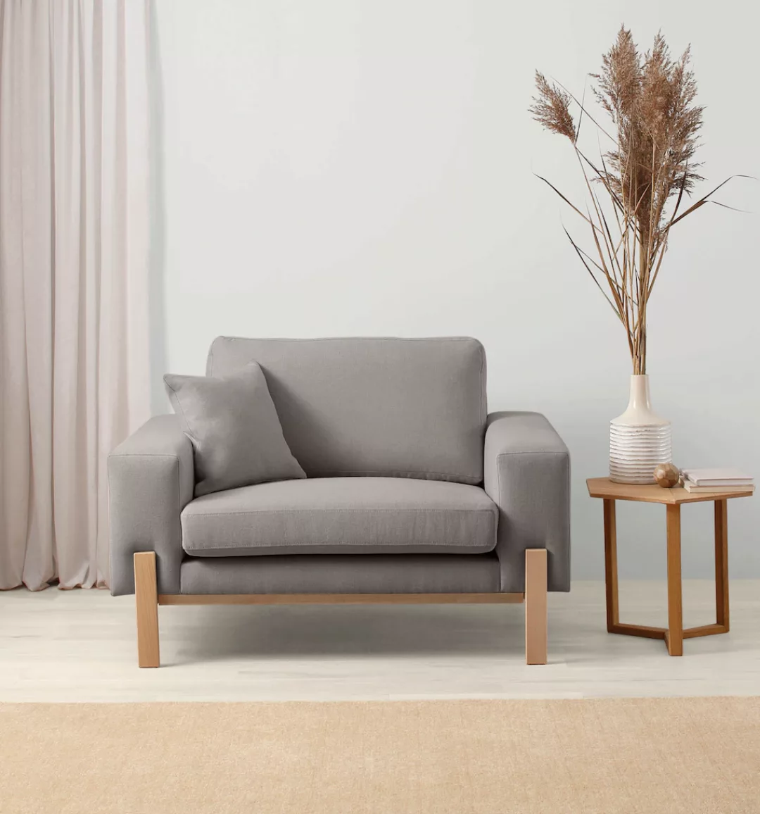 OTTO products Loveseat "Hanne", Verschiedene Bezugsqualitäten: Baumwolle, r günstig online kaufen