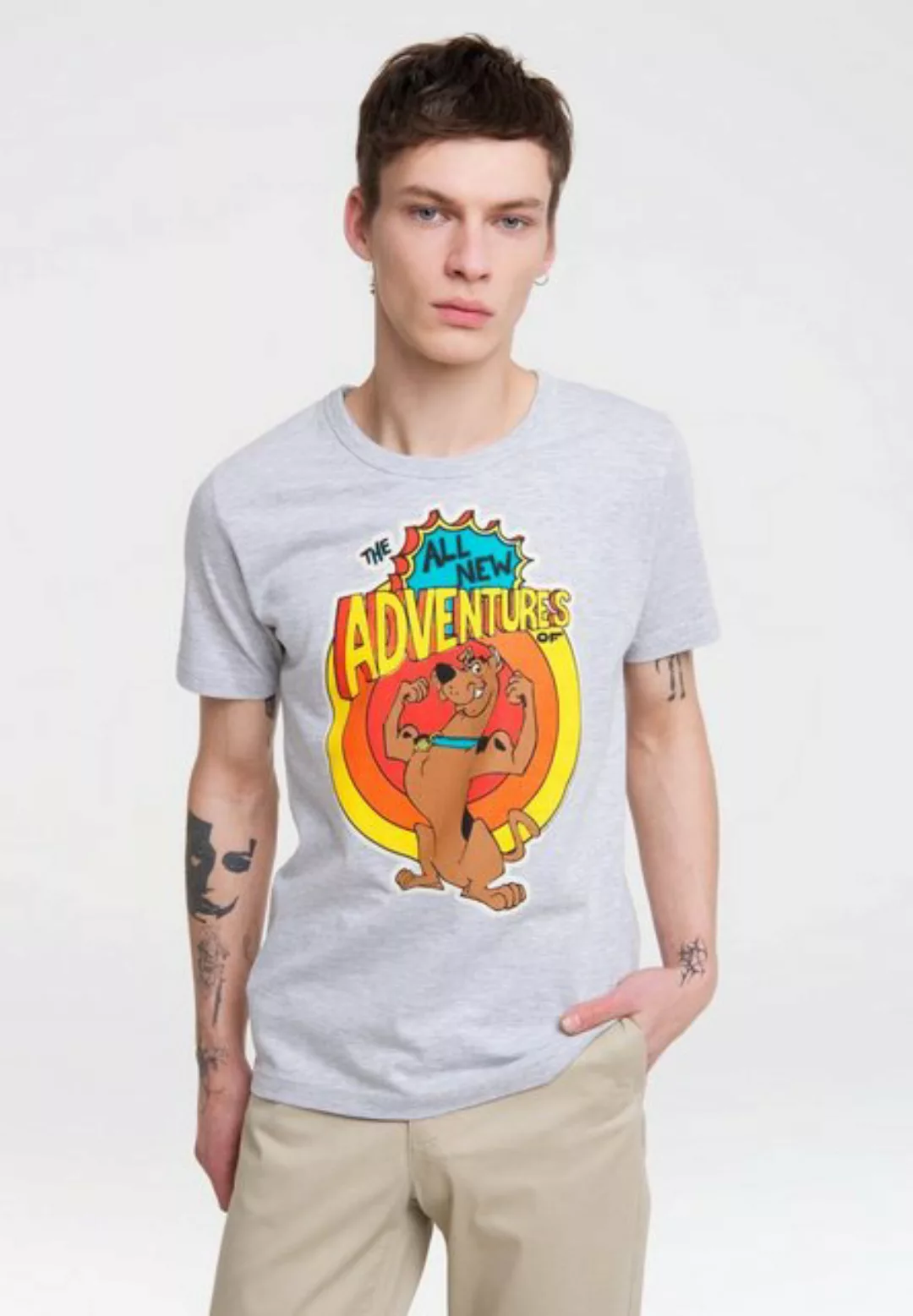 LOGOSHIRT T-Shirt "Scooby Doo - All New Adventures", mit lustigem Frontprin günstig online kaufen