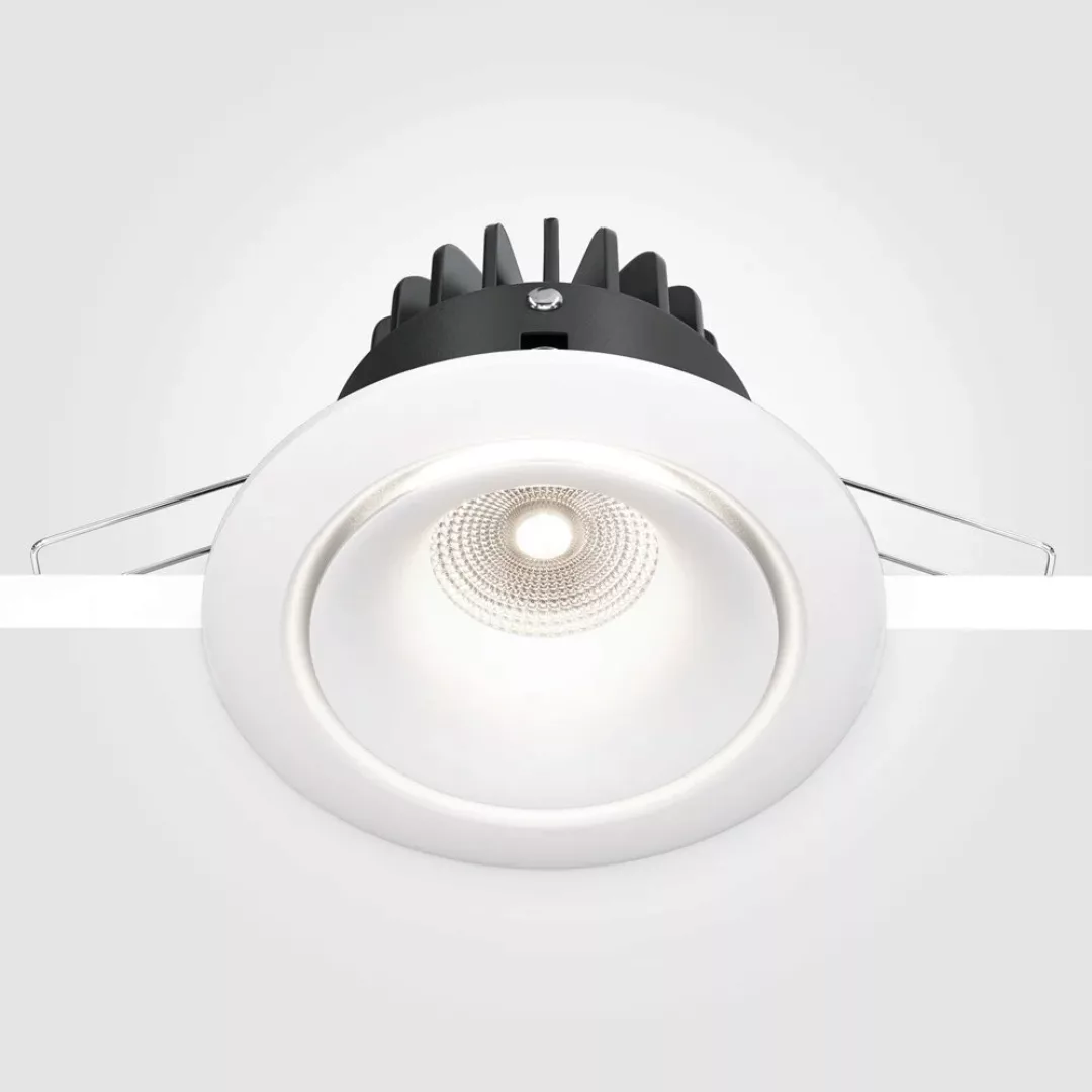 LED Deckeneinbaustrahler Yin in Weiß 12W 920lm 4000K dimmbar günstig online kaufen