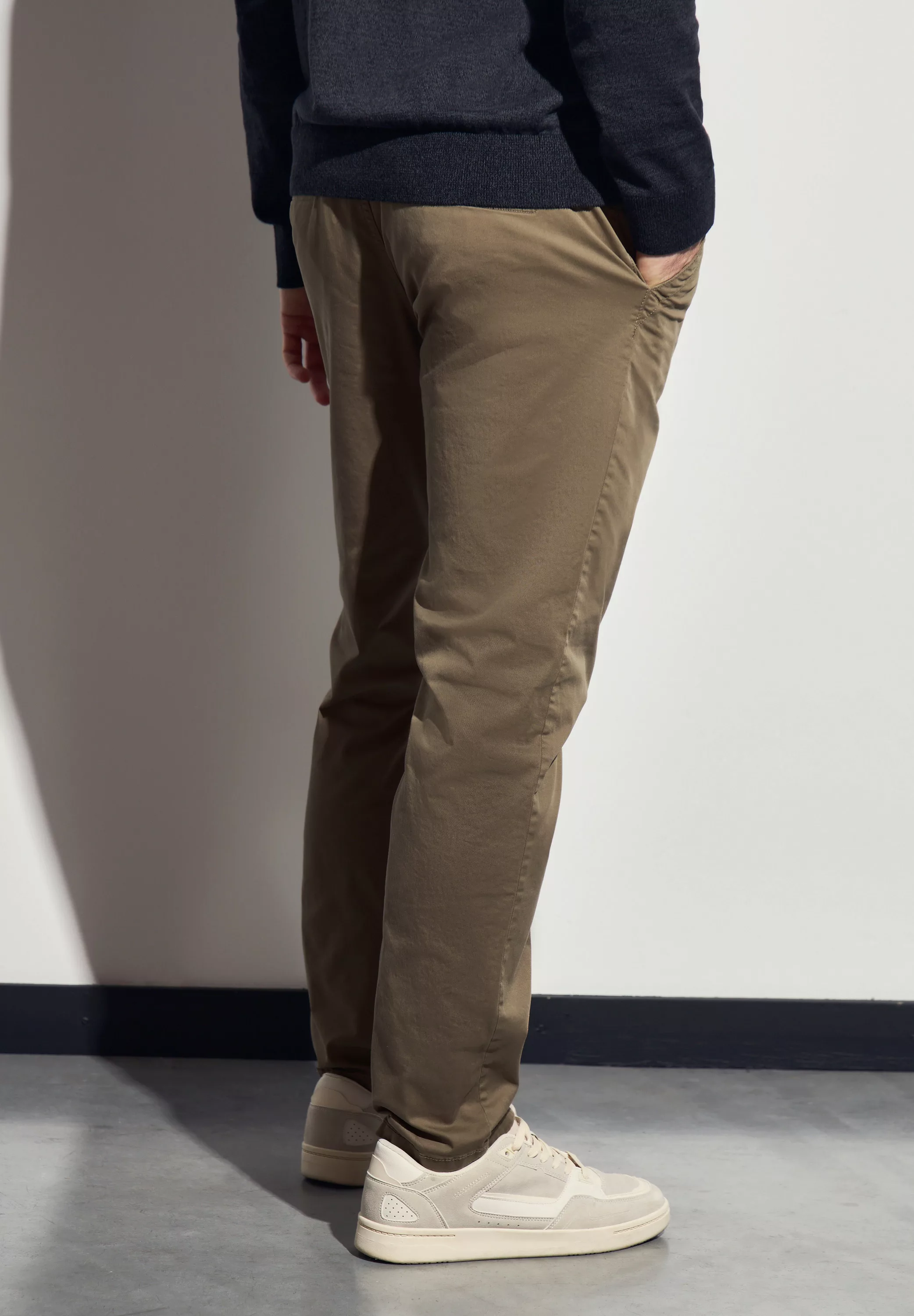 STREET ONE MEN Chinohose, aus Baumwolle mit Stretchanteil günstig online kaufen