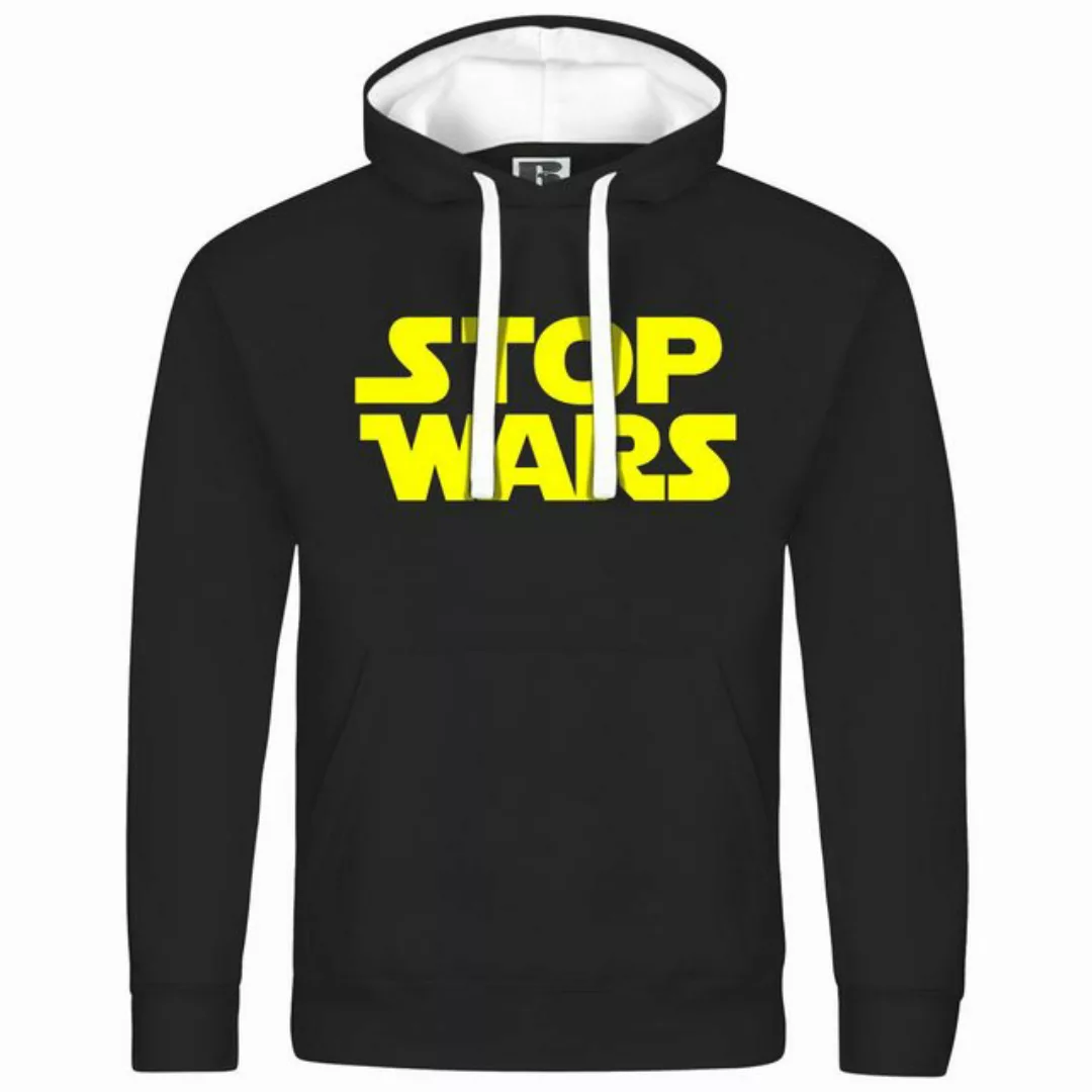 deinshirt Kapuzenpullover Herren Kapuzenpullover Stop Wars Mit Print Motiv, günstig online kaufen