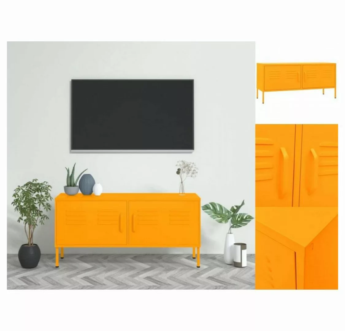 vidaXL TV-Schrank TV-Schrank Senfgelb 105x35x50 cm Stahl Lowboard günstig online kaufen