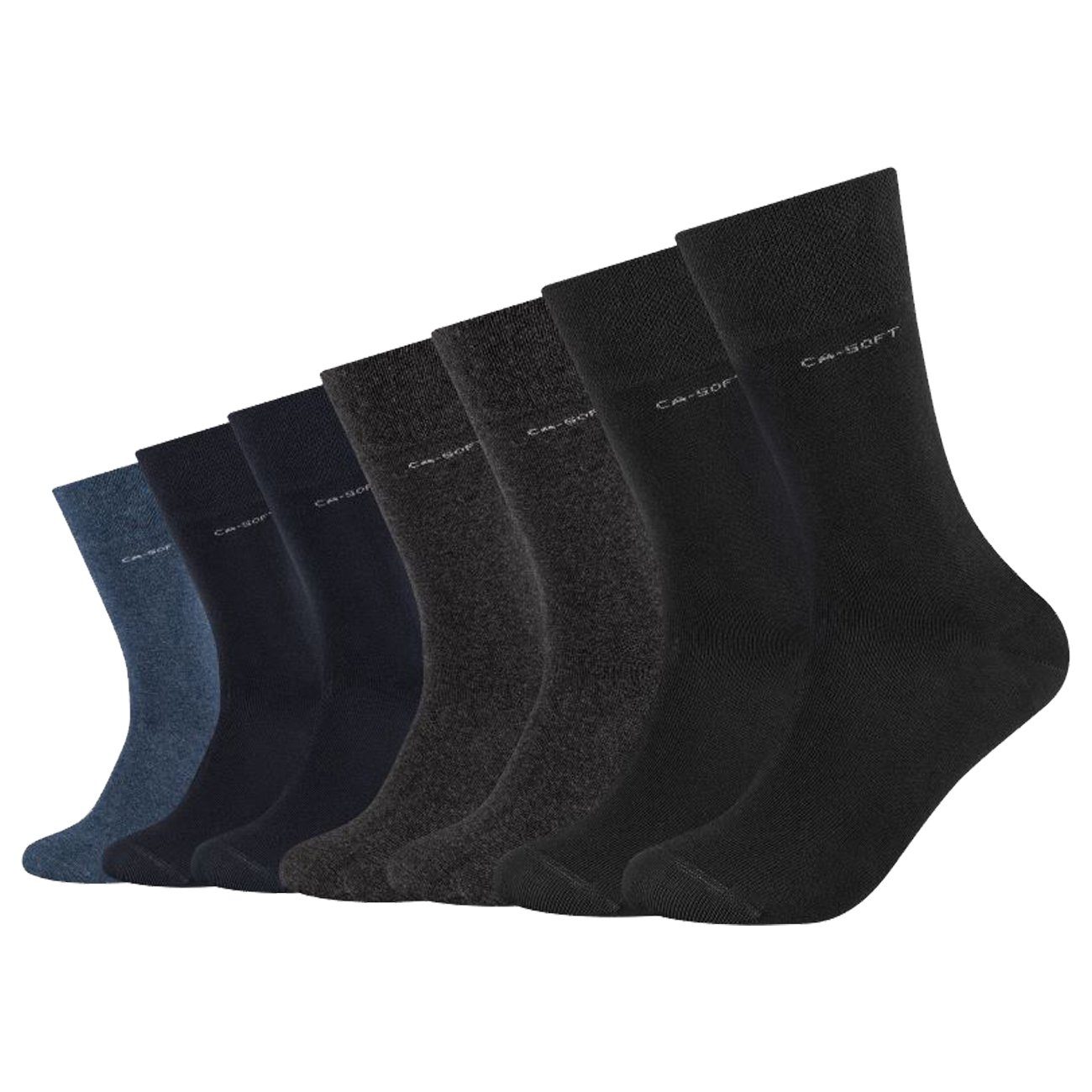 Camano Unisex CA-Soft Crew Socken 7er Pack günstig online kaufen