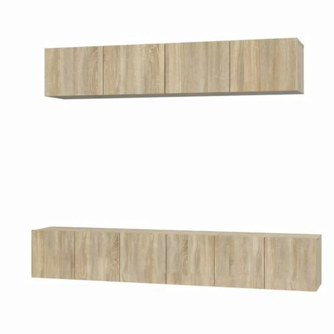 furnicato TV-Schrank 5-tlg. TV-Schrank-Set Sonoma-Eiche Holzwerkstoff (1-St günstig online kaufen