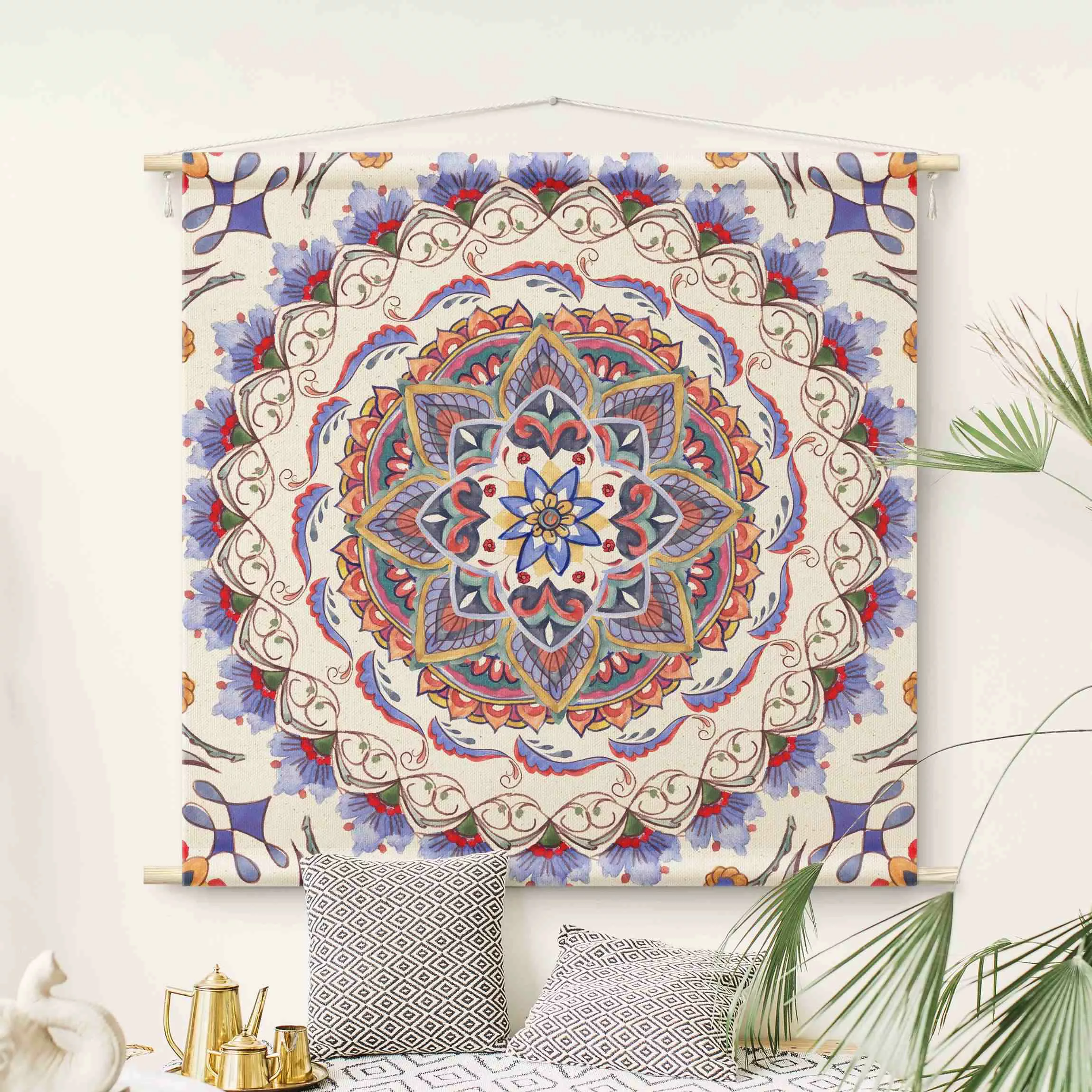 Wandteppich Mandala Meditation Pranayama günstig online kaufen