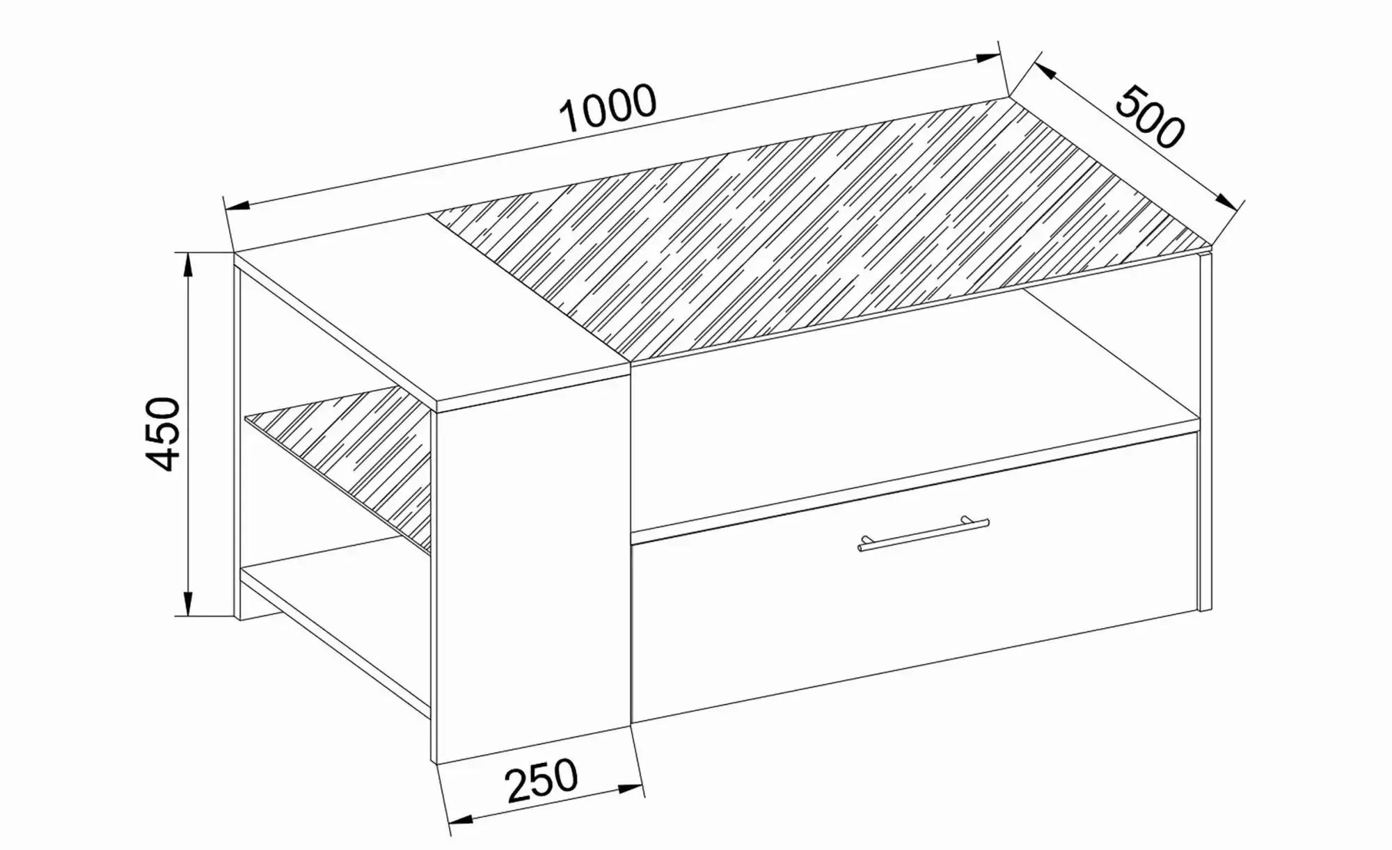 Couchtisch  Tindala ¦ schwarz ¦ Maße (cm): B: 100 H: 45 Tische > Couchtisch günstig online kaufen