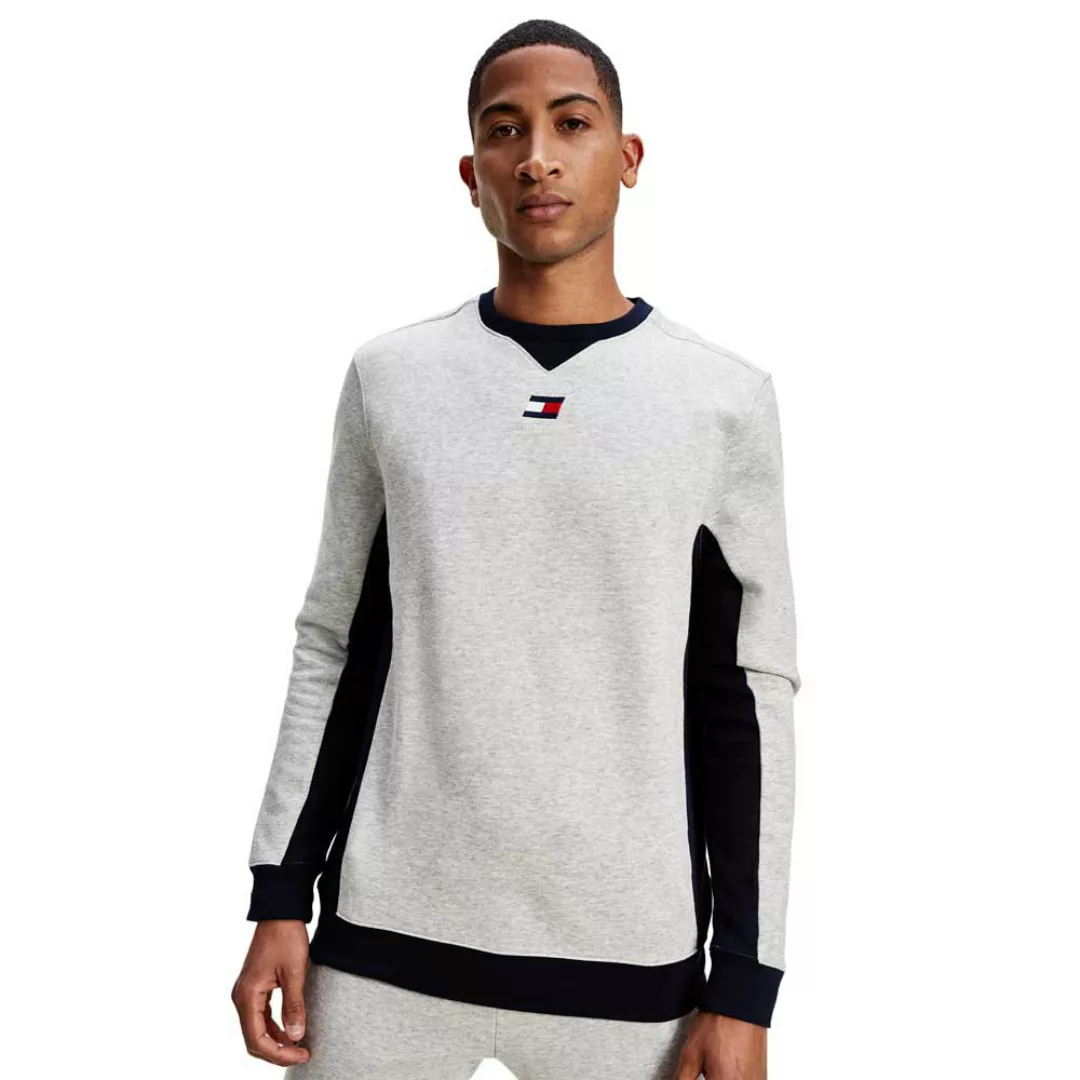 Tommy Hilfiger Sportswear Blocked Crew Sweatshirt S Grey Heather günstig online kaufen