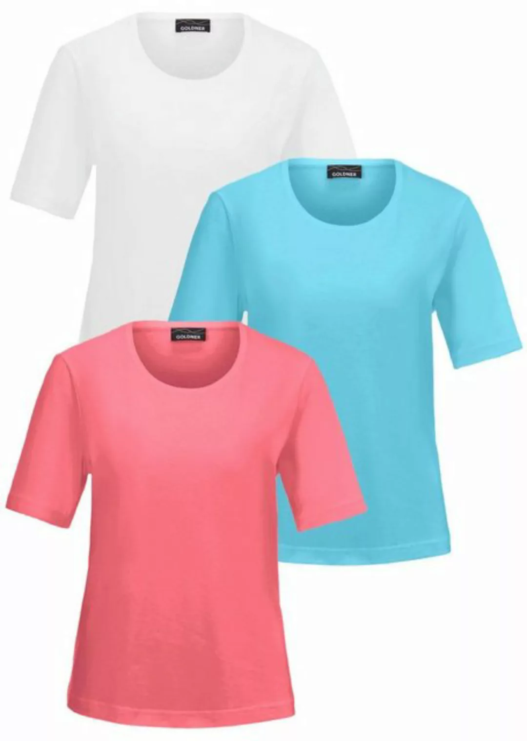 GOLDNER T-Shirt T-Shirt im 3er-Pack günstig online kaufen