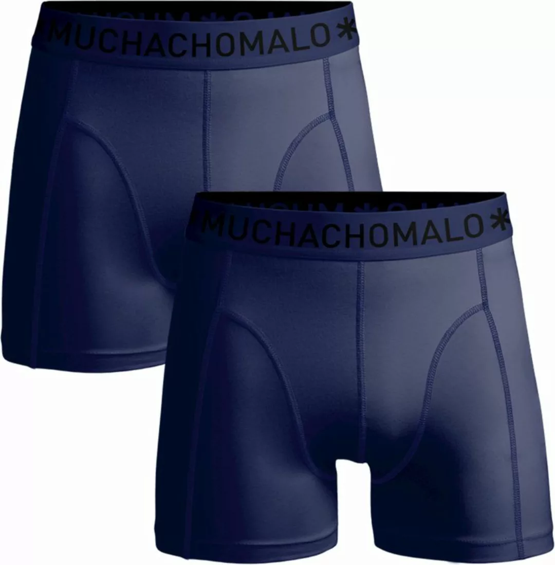 Muchachomalo Boxershorts Microfiber 2er-Pack Navy - Größe L günstig online kaufen