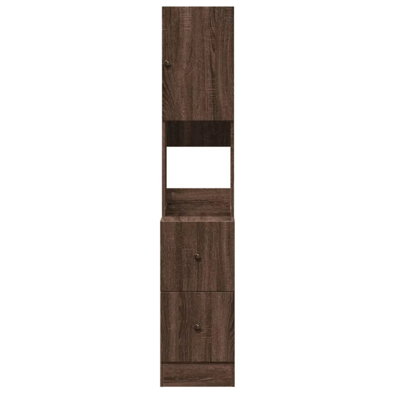 vidaXL Schrankmodule Küchenschrank Braun Eichen-Optik 35x50x180 cm Holzwerk günstig online kaufen