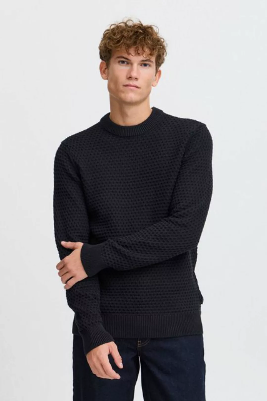 Casual Friday Strickpullover CFKARL structured crew neck knit modischer Pul günstig online kaufen