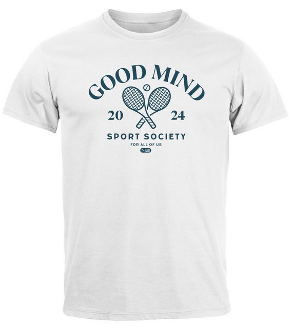 Neverless Print-Shirt Herren T-Shirt Sport Tennis Grafik Good Mind Sport So günstig online kaufen