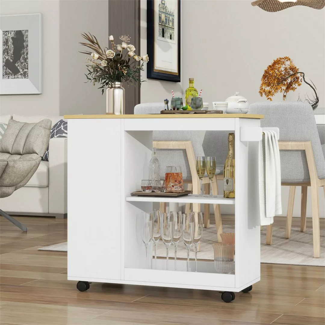 Rhein Beleuchtung Küchenbuffet 105x38x89cm abnehmbares Sideboard, Tischwage günstig online kaufen